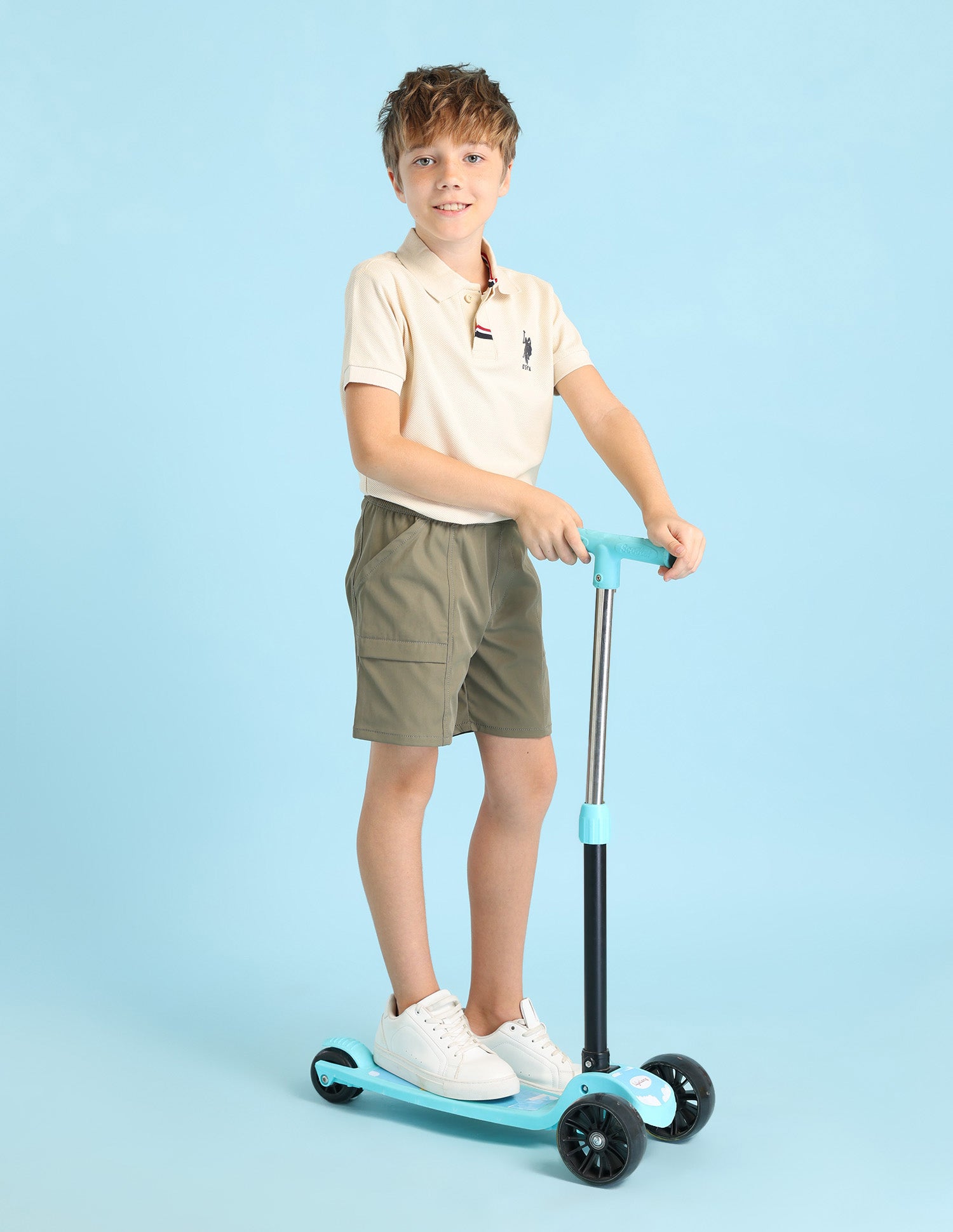 Boys Regular Fit Cargo Shorts