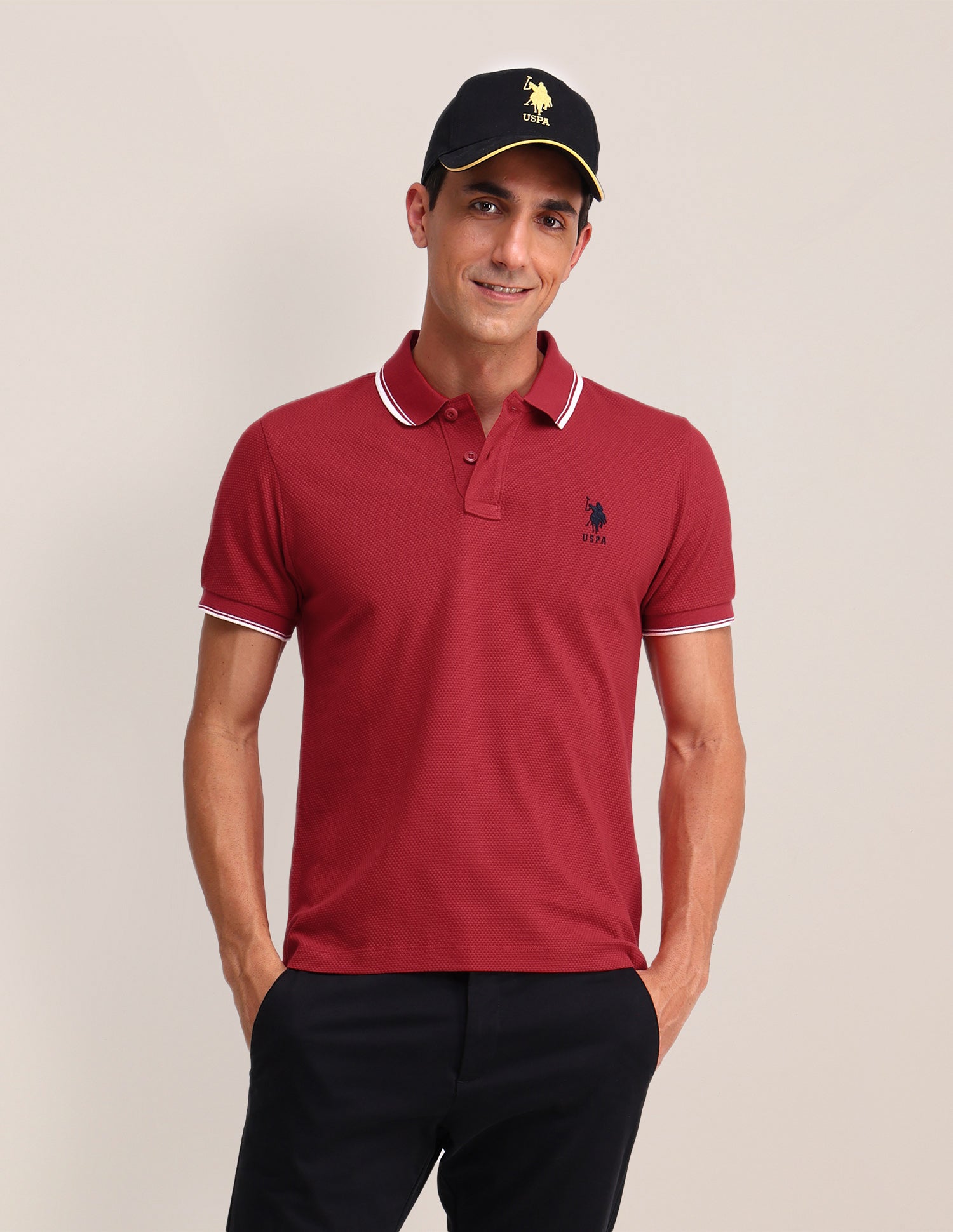 Solid Slim Fit Polo Shirt