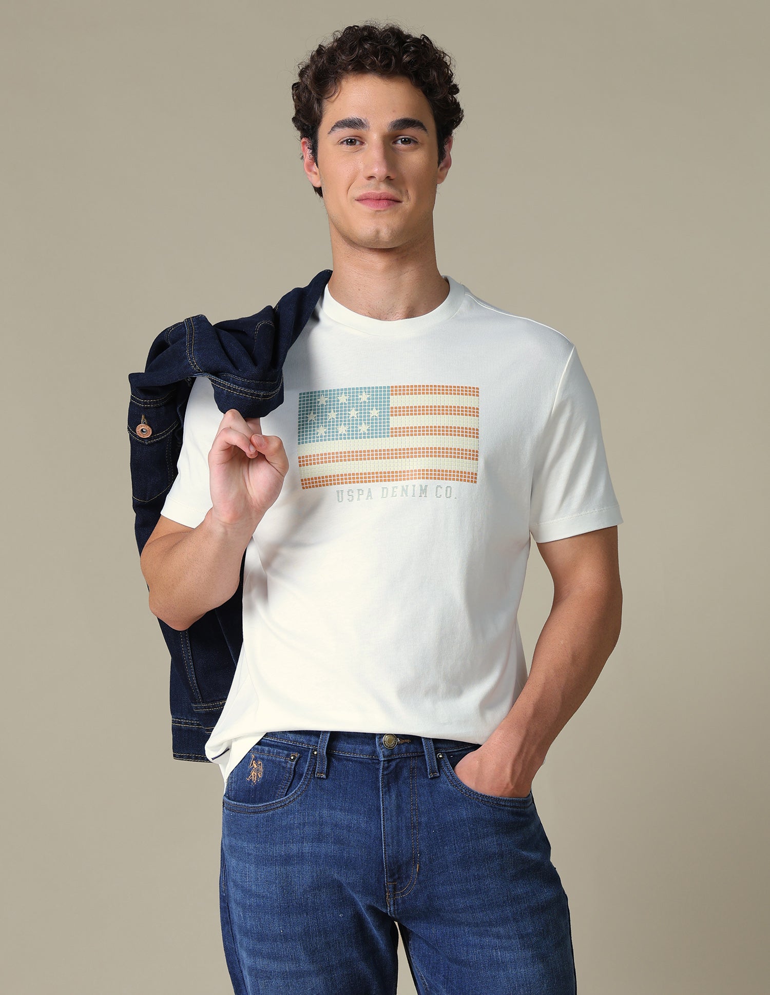 Graphic Brand Printed Slim Fit T-Shirt