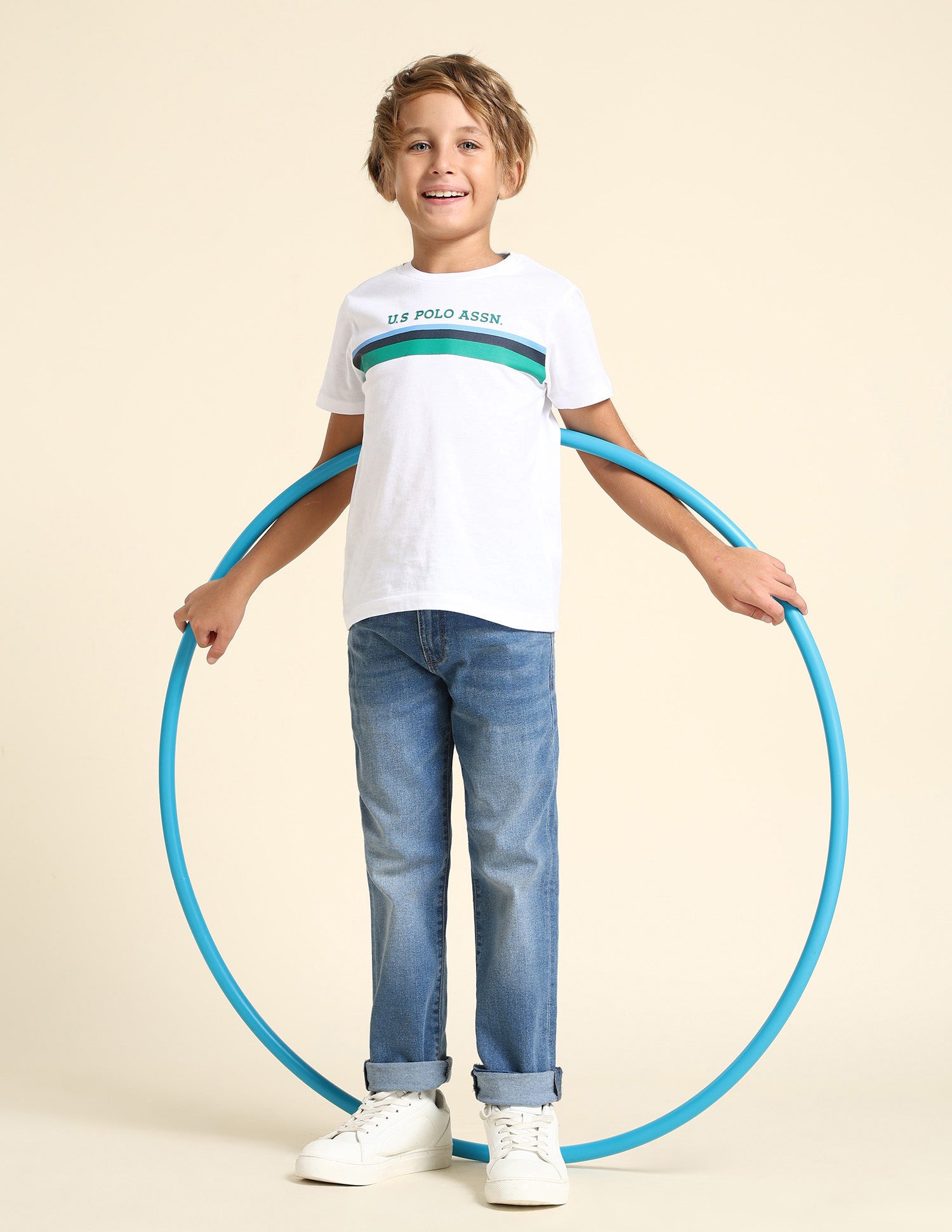 Boys Relaxed Fit Blue Jeans