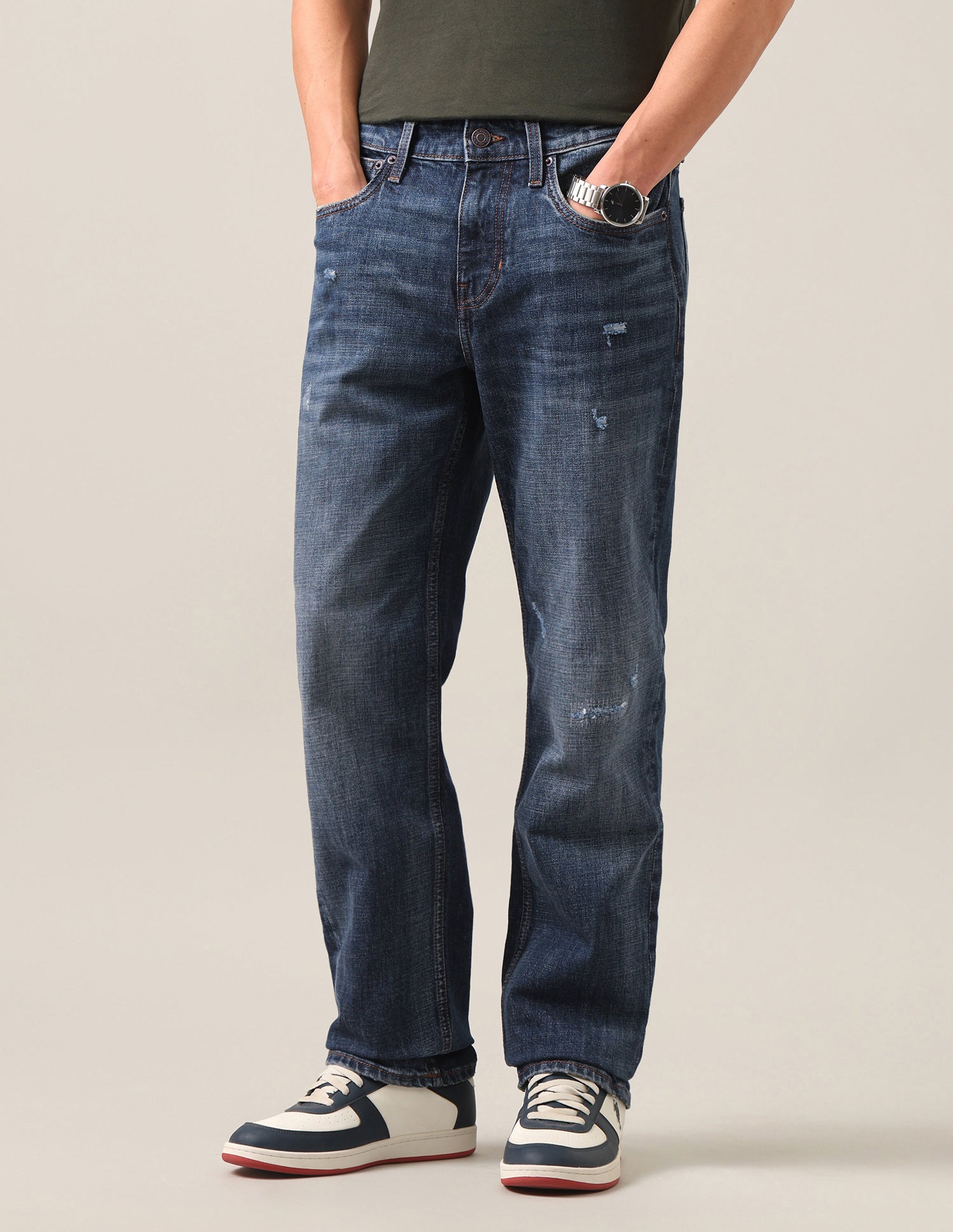 Shawn Relaxed Fit Blue Jeans Dark Blue - U.S. Polo Assn. India | Large
