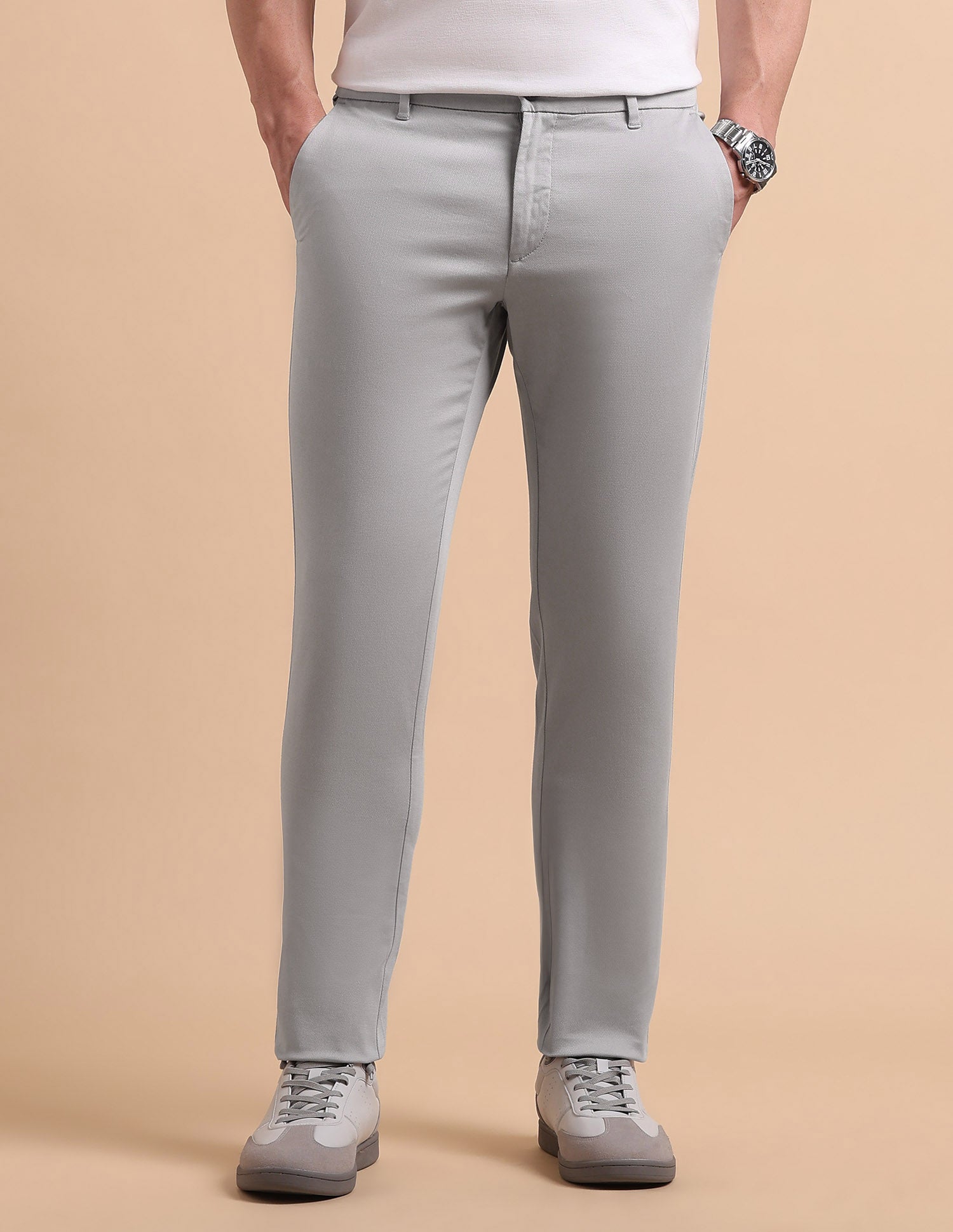 Satin Super Slim Fit Trousers