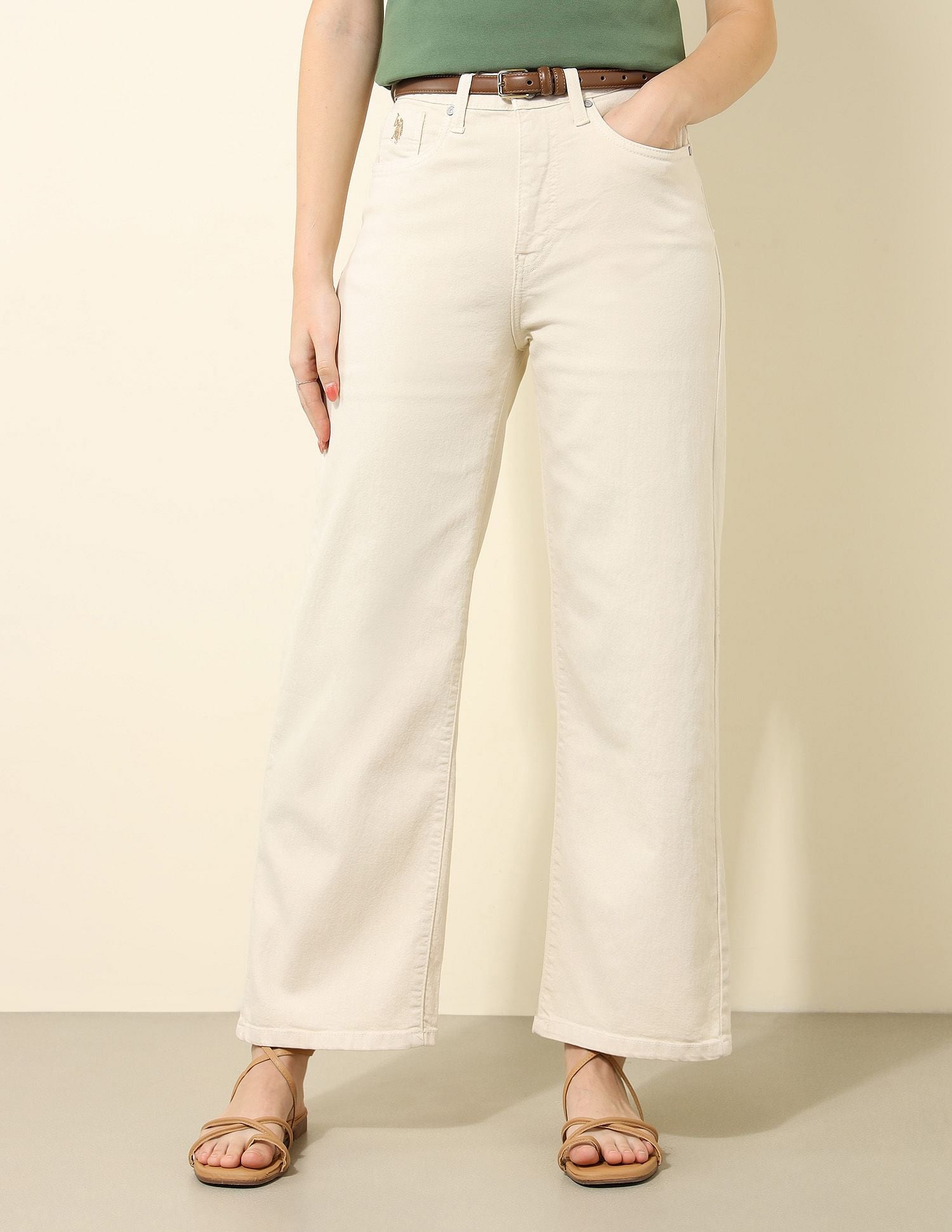 High Rise Wide Leg Jeans