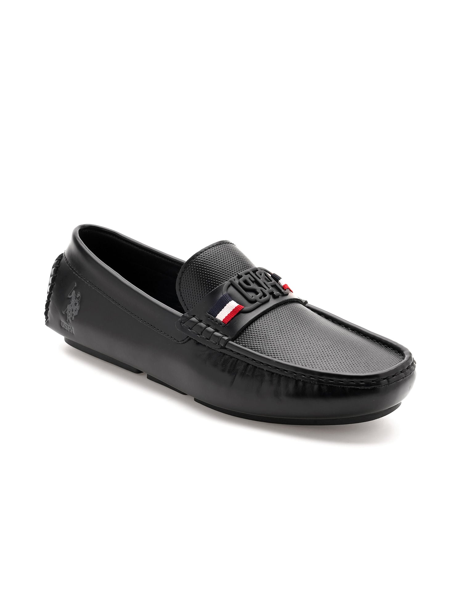 Men Anton Textured Loafer Black - U.S. POLO ASSN. | Large