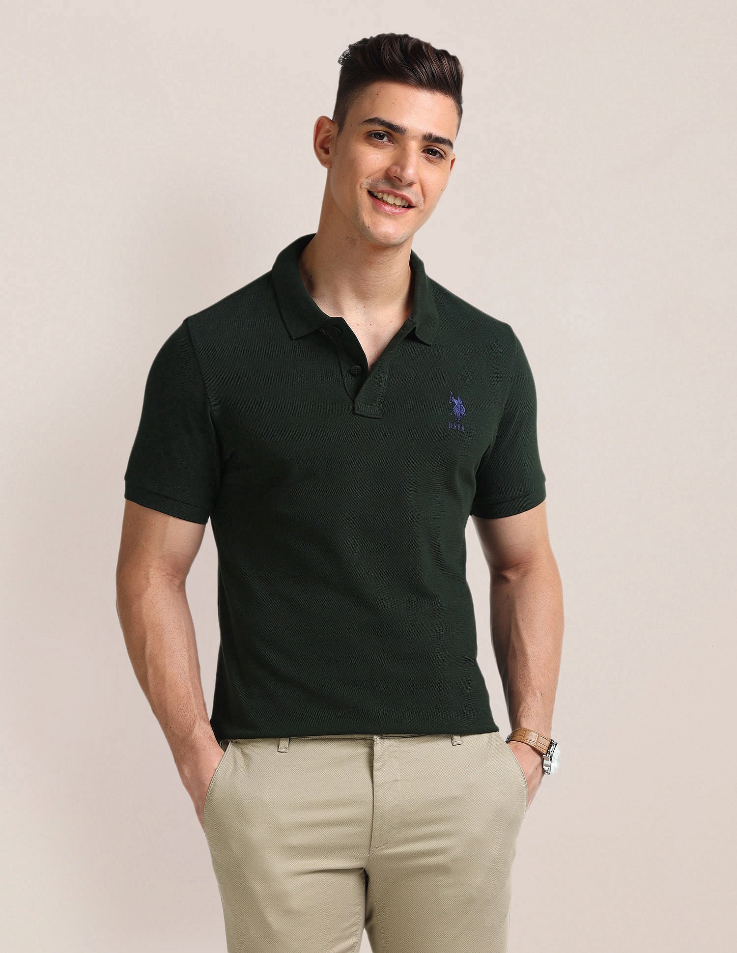 Solid Slim Fit Polo Shirt – U.S. Polo Assn. India