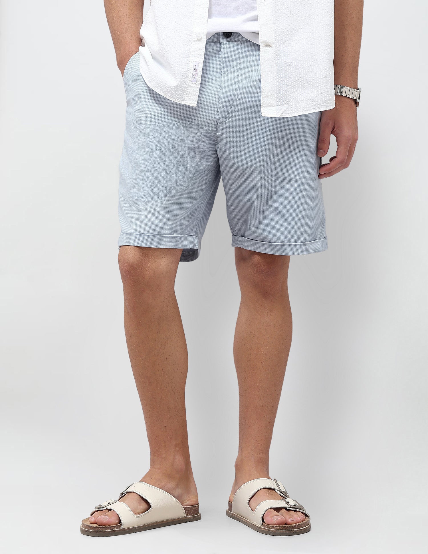 All Over Printed Slim Fit Shorts