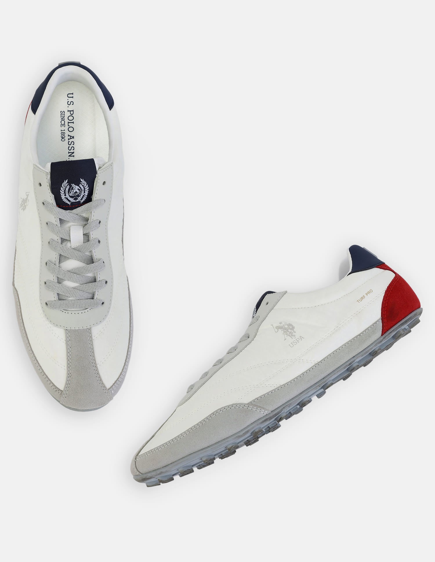 Colour Blocked Turf Pro Sneakers White - U.S. Polo Assn. India | Large
