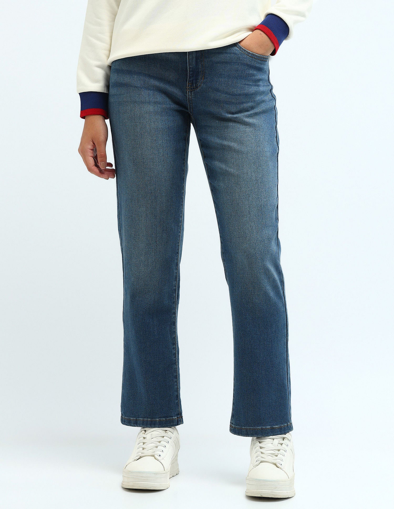 High Rise Slim Fit Jeans