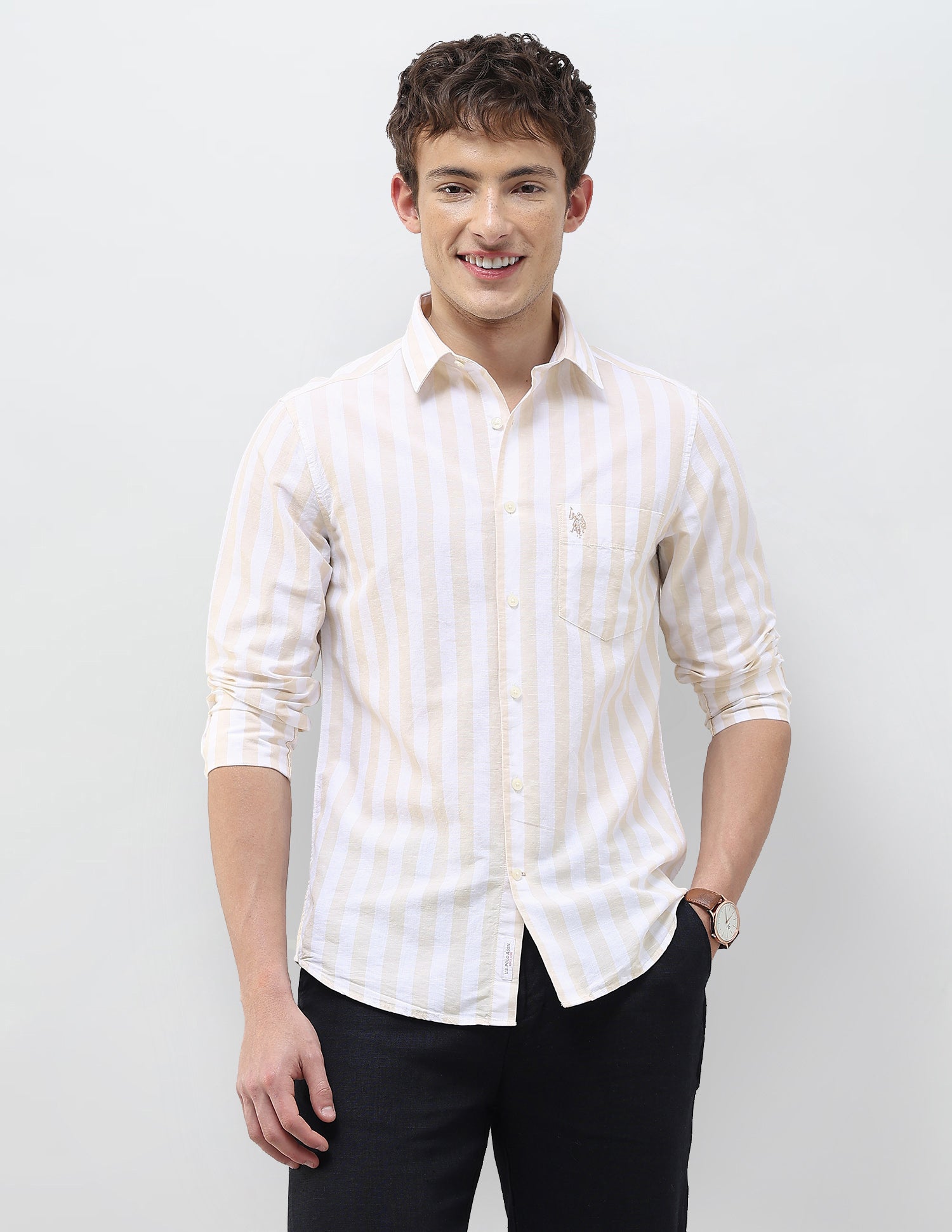 Vertical Striped Regular Fit Shirt