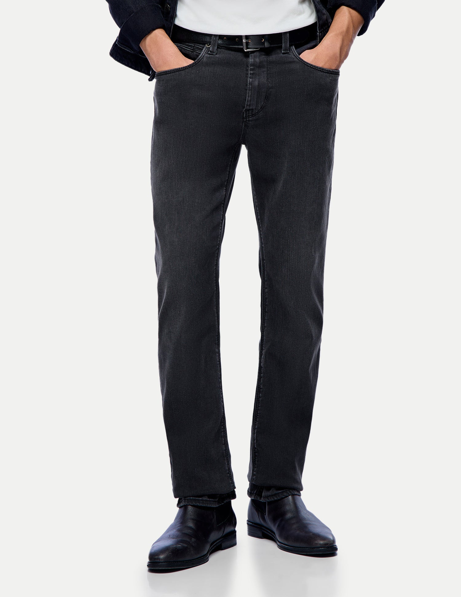 Harold Slim Straight Fit Black Jeans Washed Black - U.S. Polo Assn. India | Large