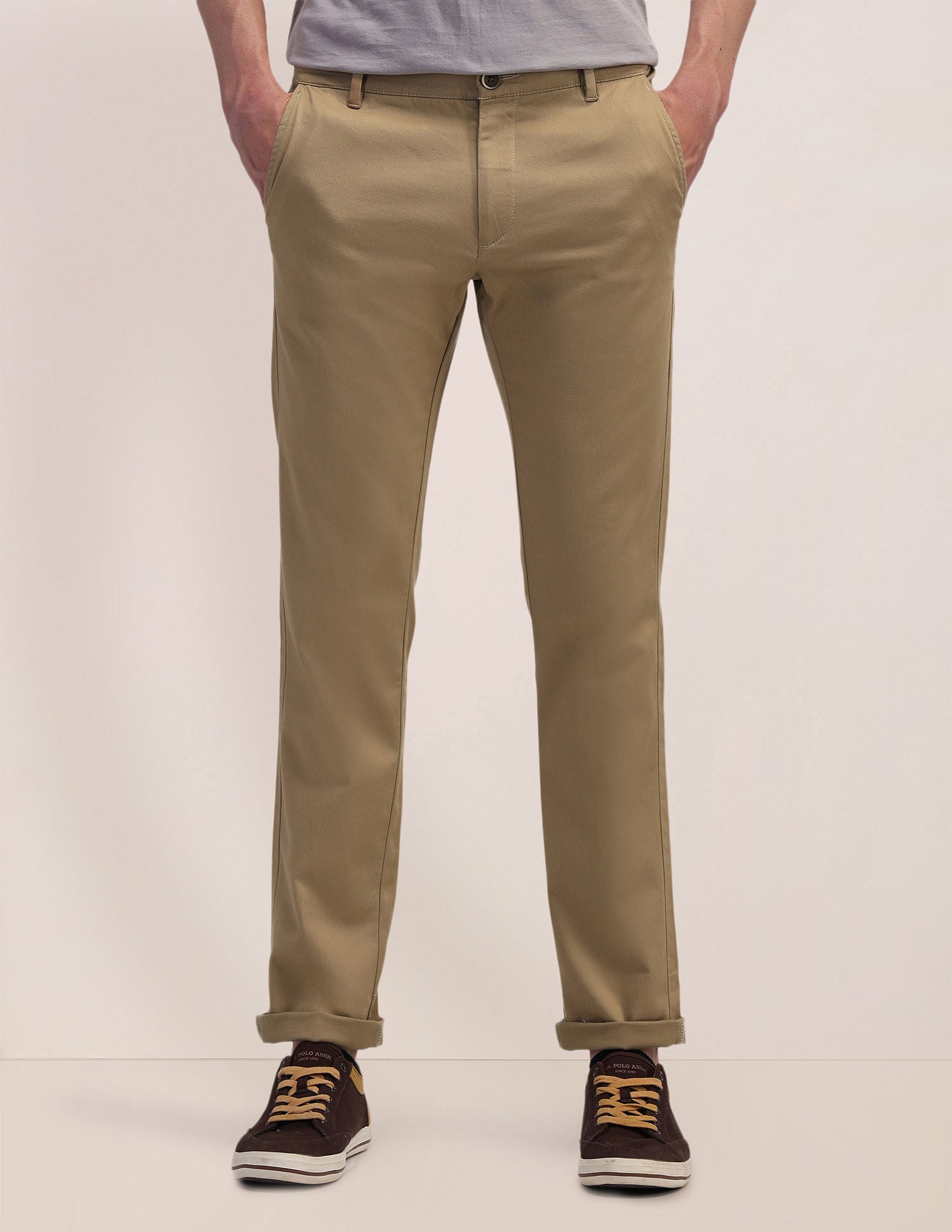 Denver Slim Fit Dobby Trousers