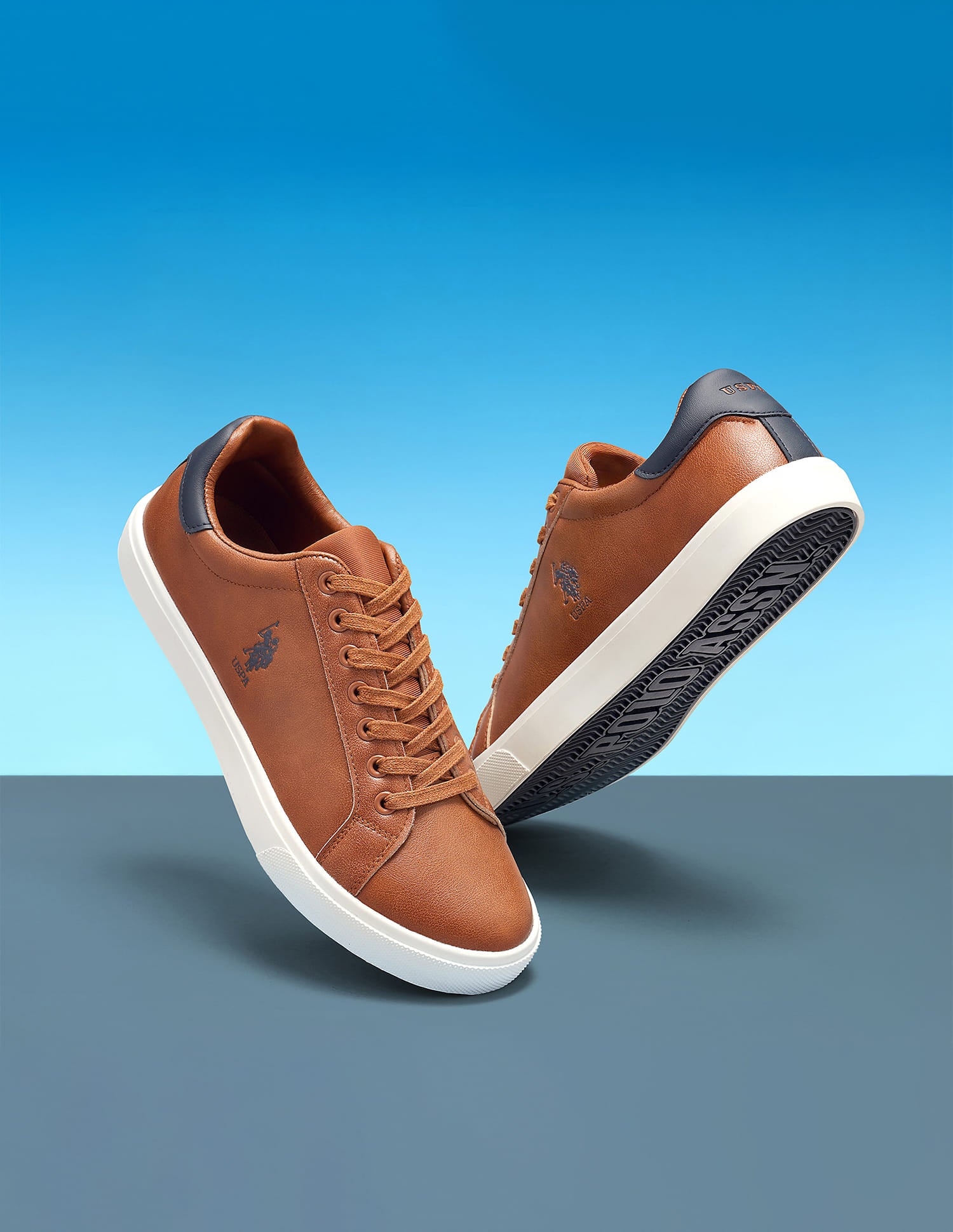 Men Madryn 3.0 Low Top Sneakers Tan - U.S. Polo Assn. India | Large