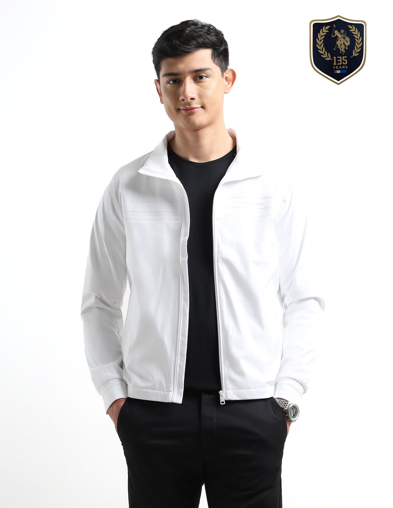 Solid Regular Fit Jacket