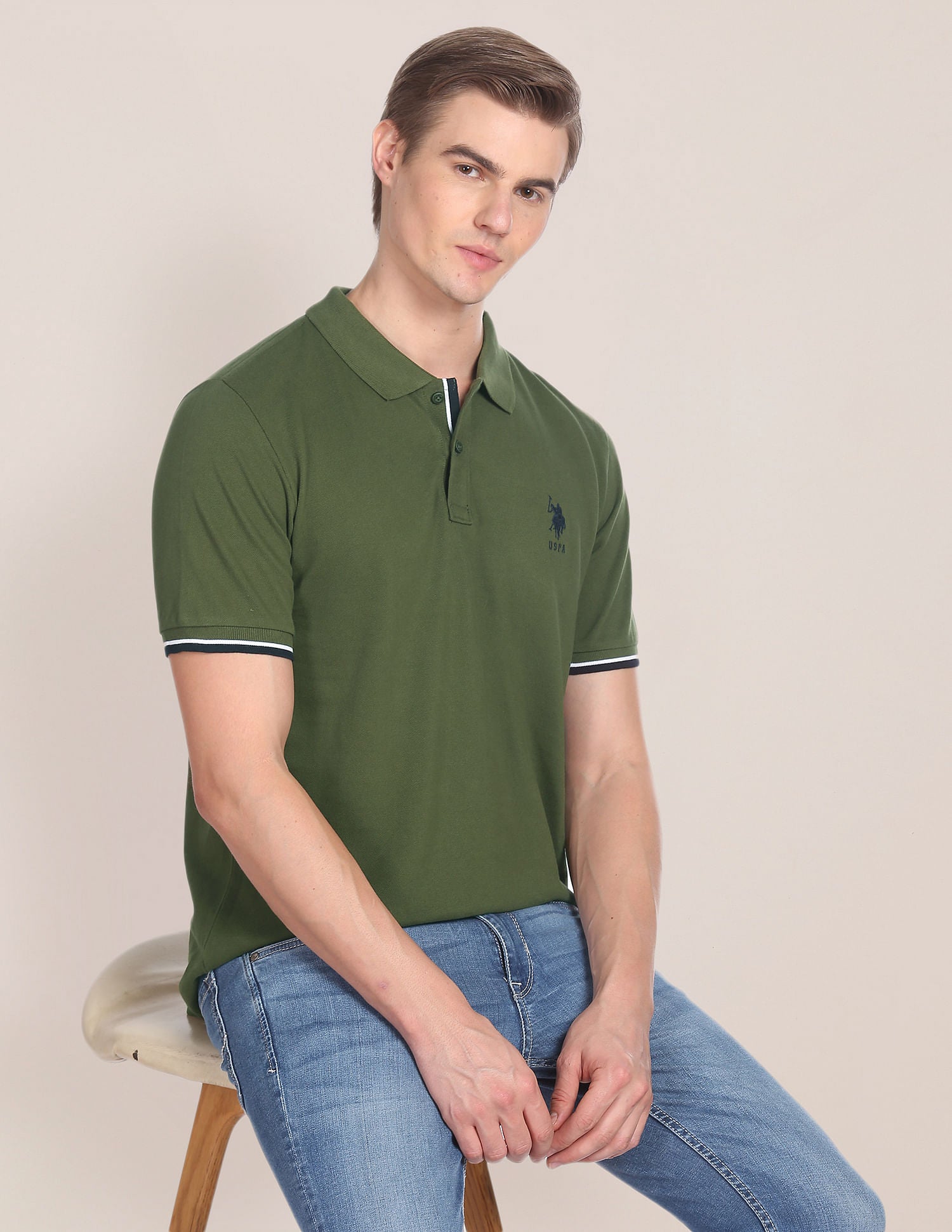 Solid Slim Fit Polo Shirt