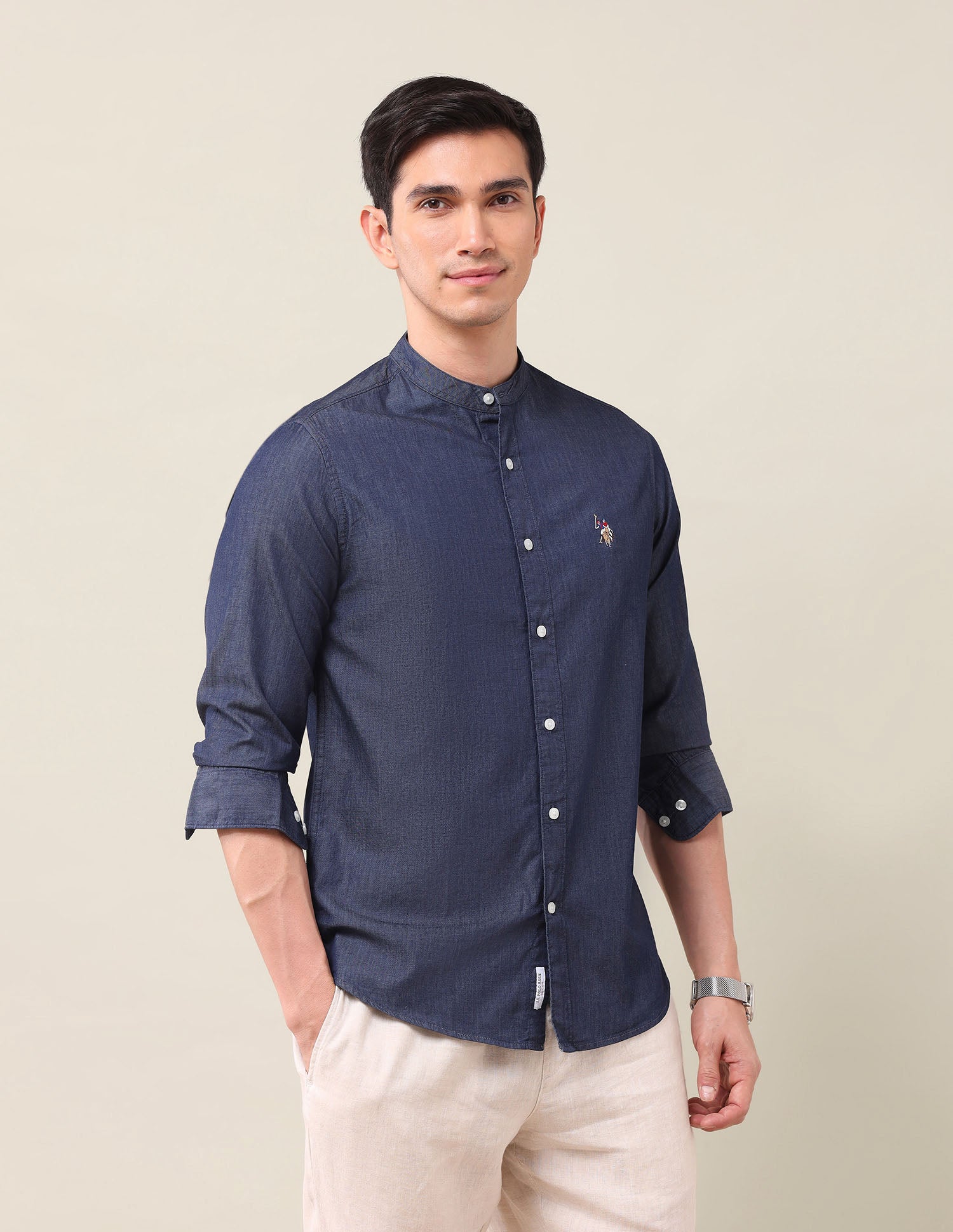 Pure Cotton Denim Shirt