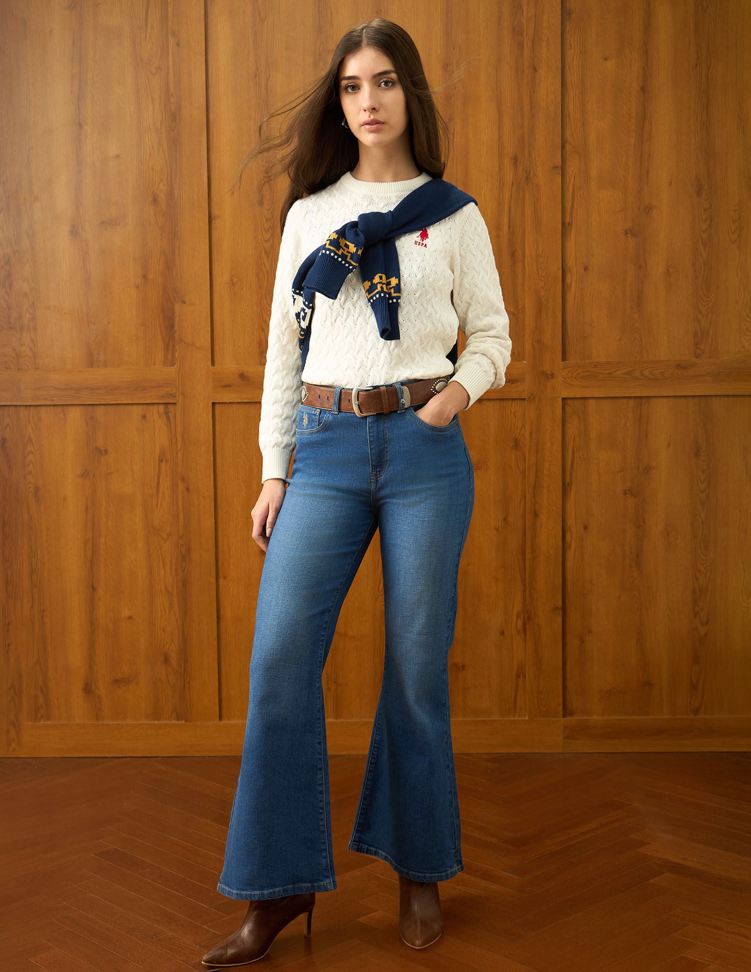 High Rise Extreme Flare Fit Jeans