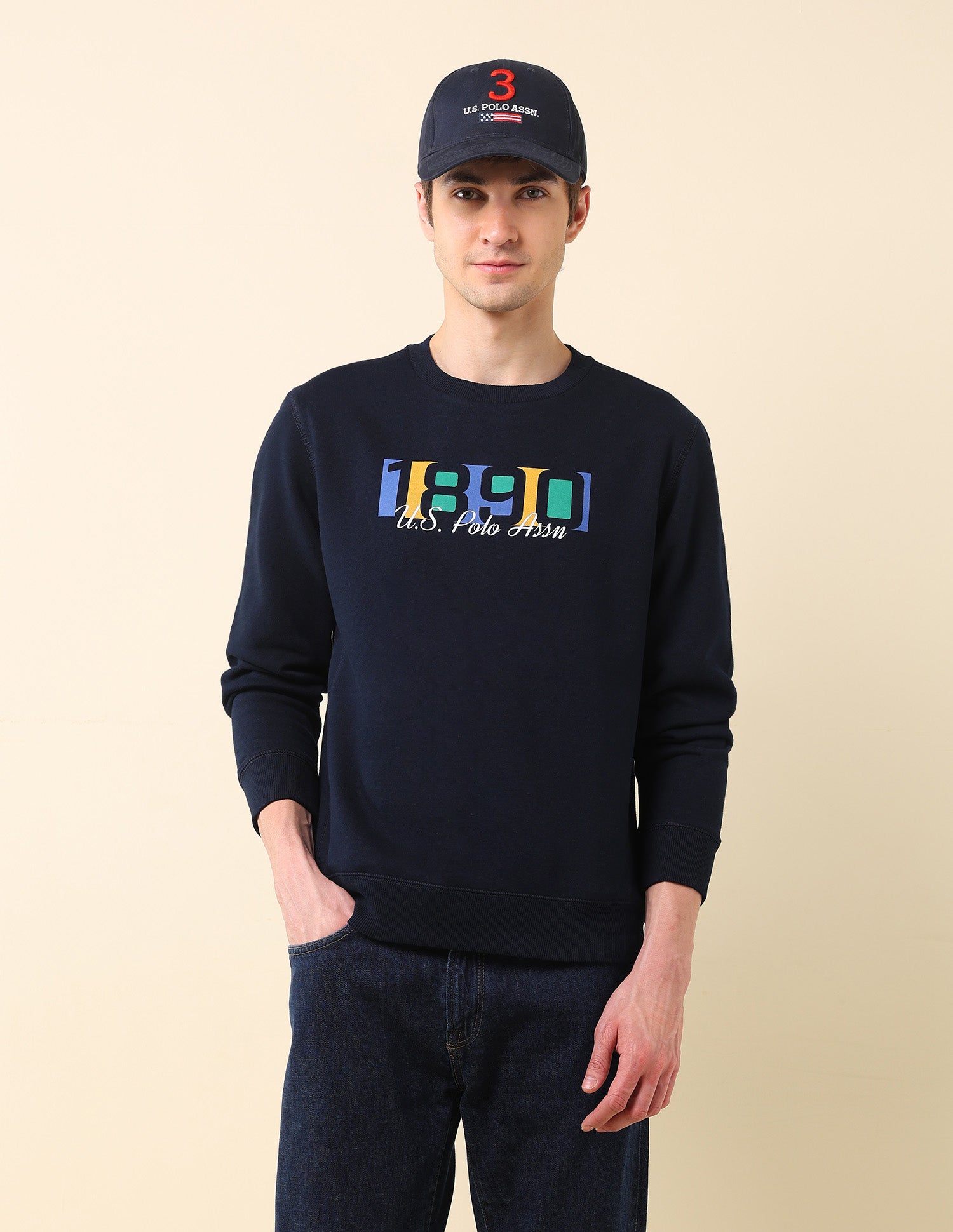 Brand Printed Classic Sweatshirt