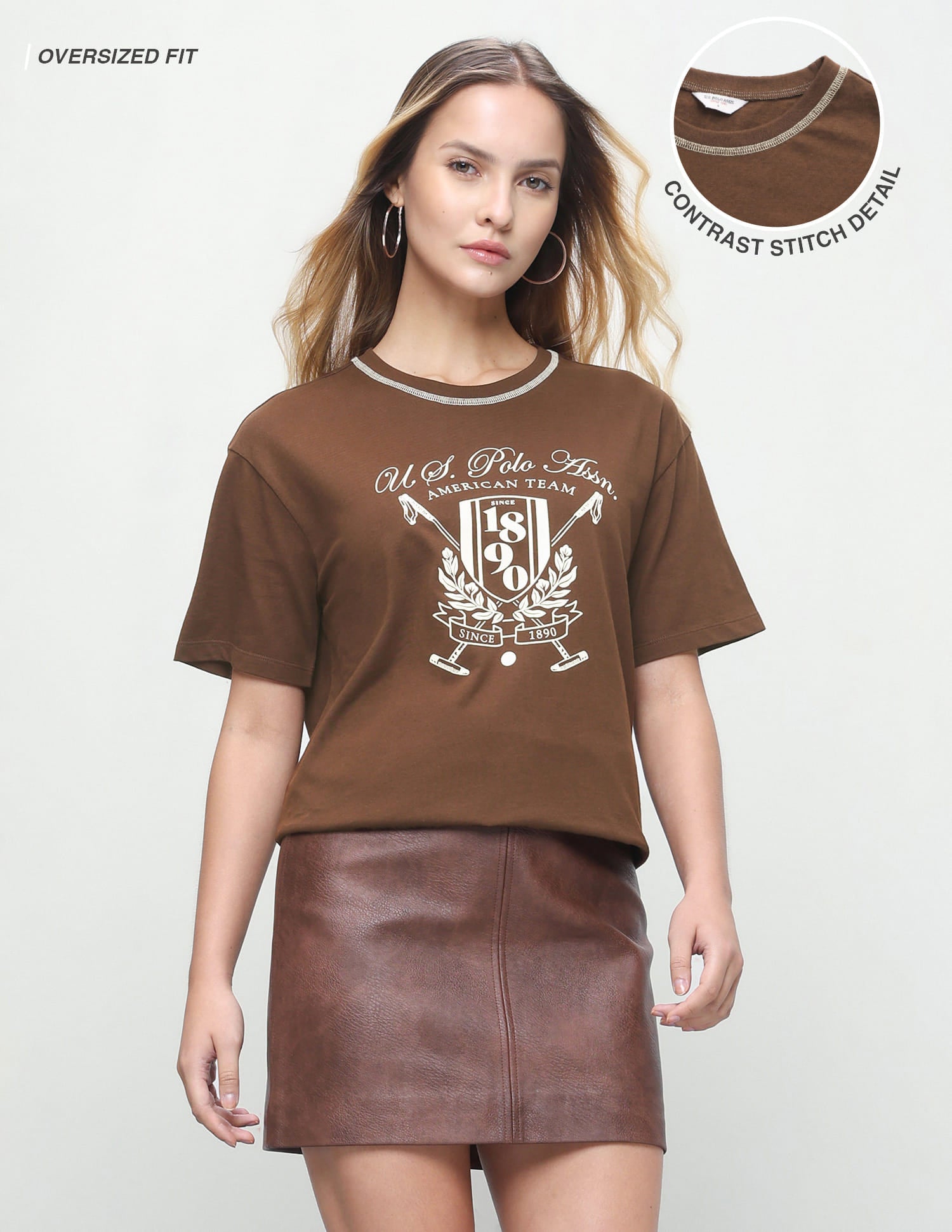 Graphic Brand Printed Oversized Fit T-Shirt