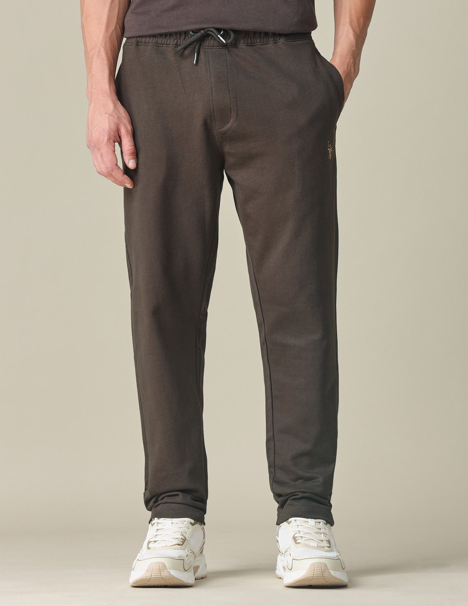 Solid Regular Fit Track Pants