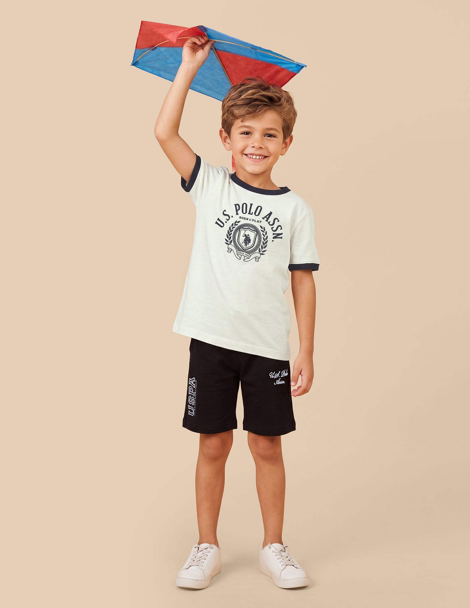 Brand Printed Regular Fit T-Shirt White - U.S. Polo Assn. India | Large