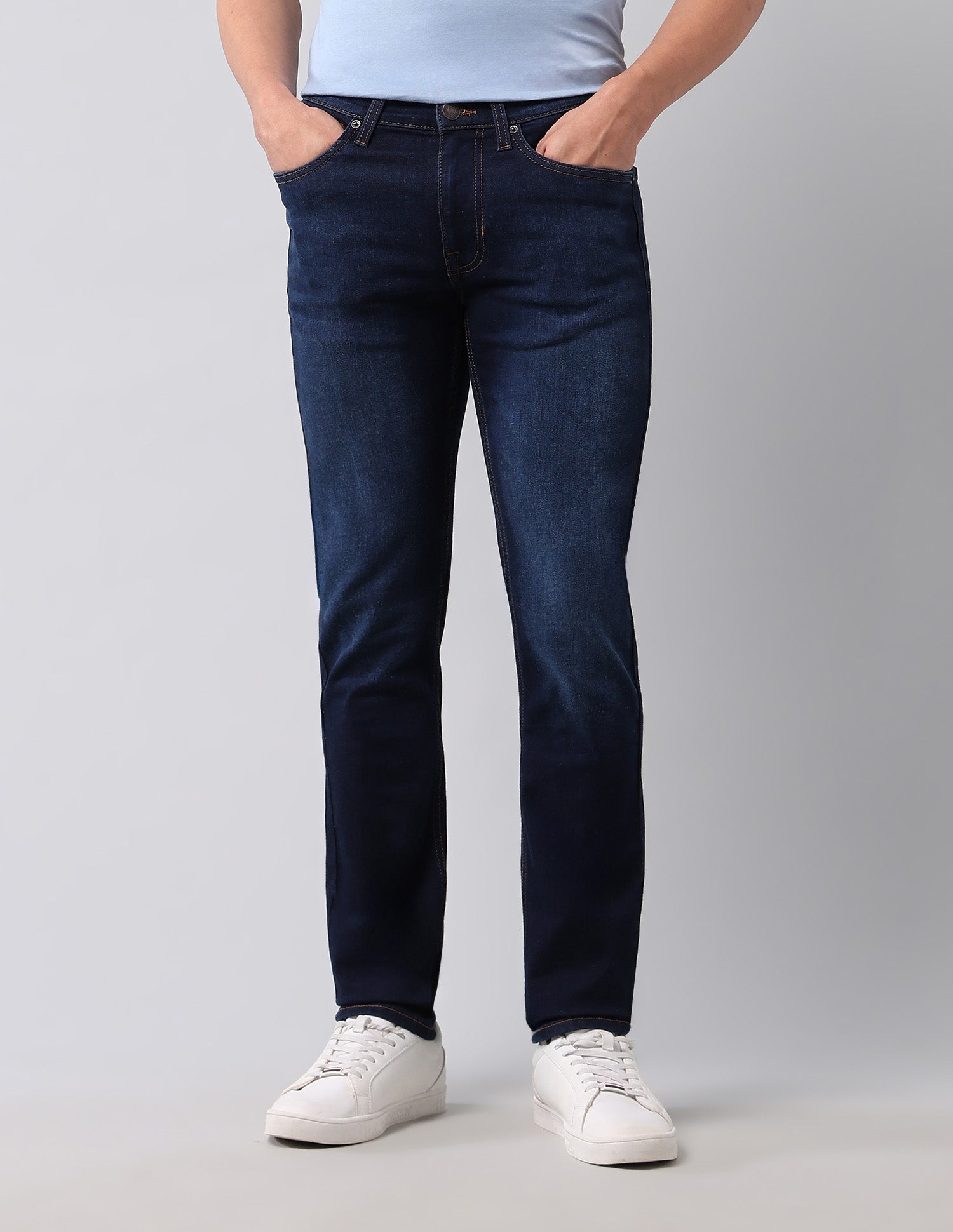 Regallo Skinny Fit Blue Jeans Dark Blue - U.S. Polo Assn. India | Large