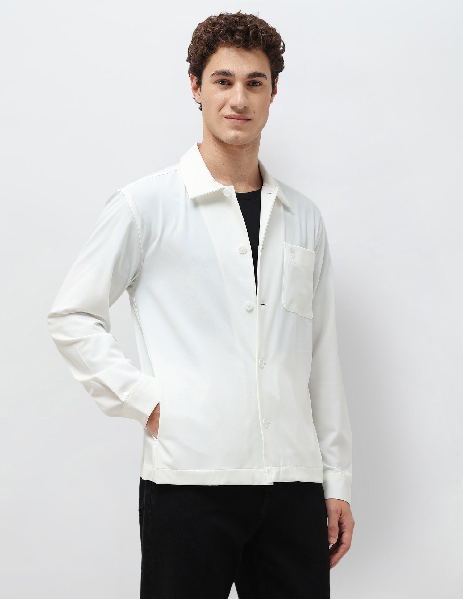 Solid Regular Fit Shacket