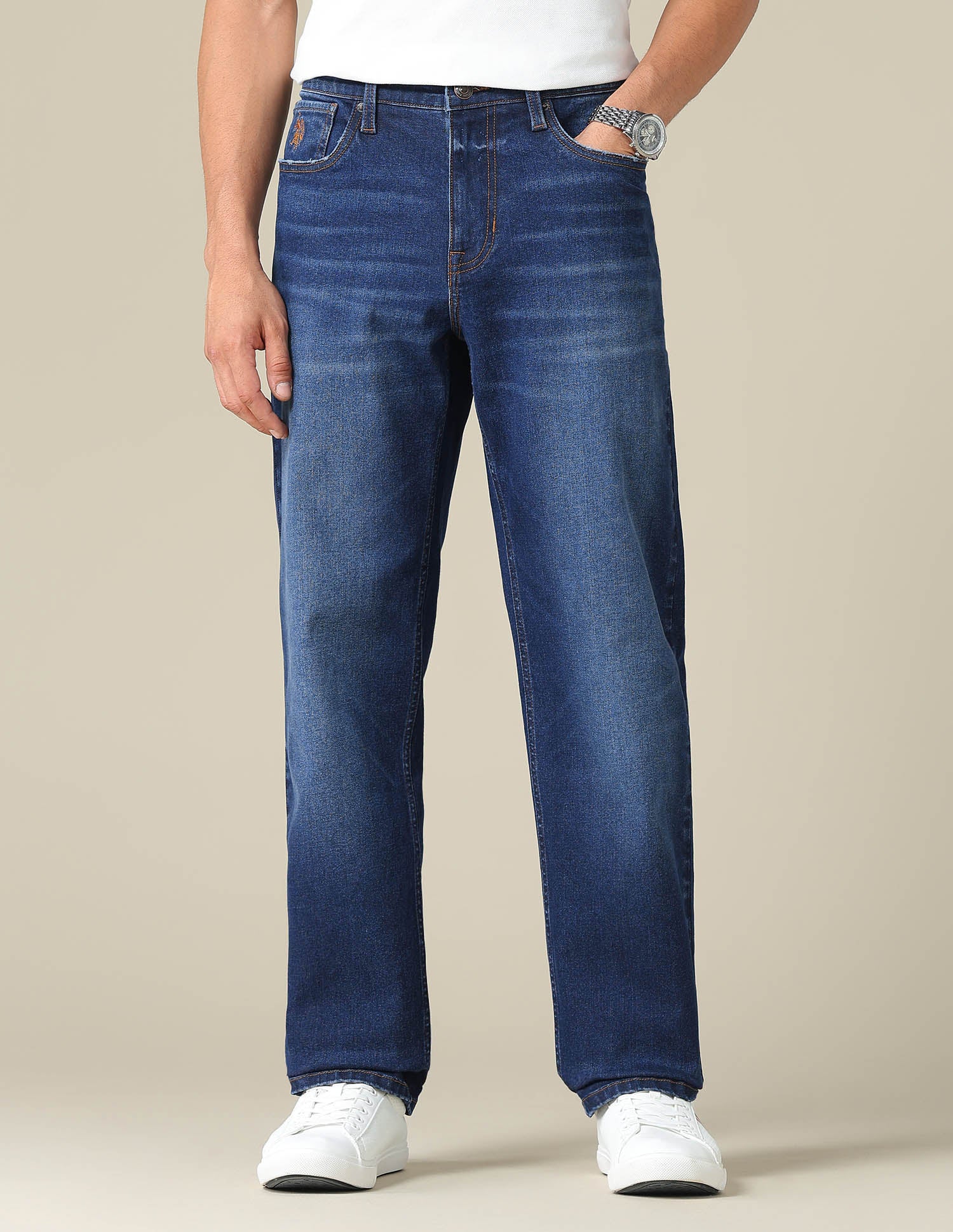 Shawn Relaxed Fit Blue Jeans