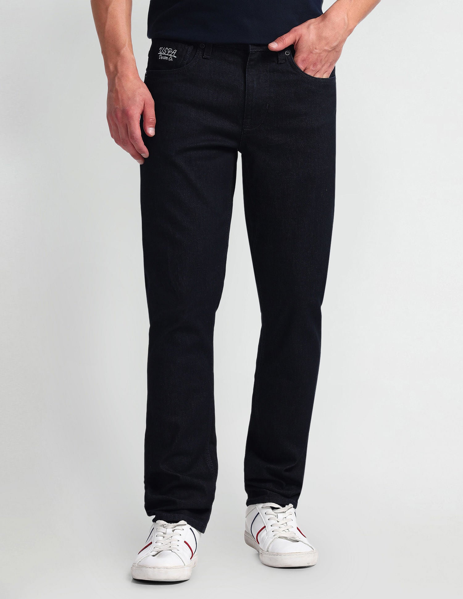 Regallo Skinny Fit Blue Jeans Blue - U.S. Polo Assn. India | Large