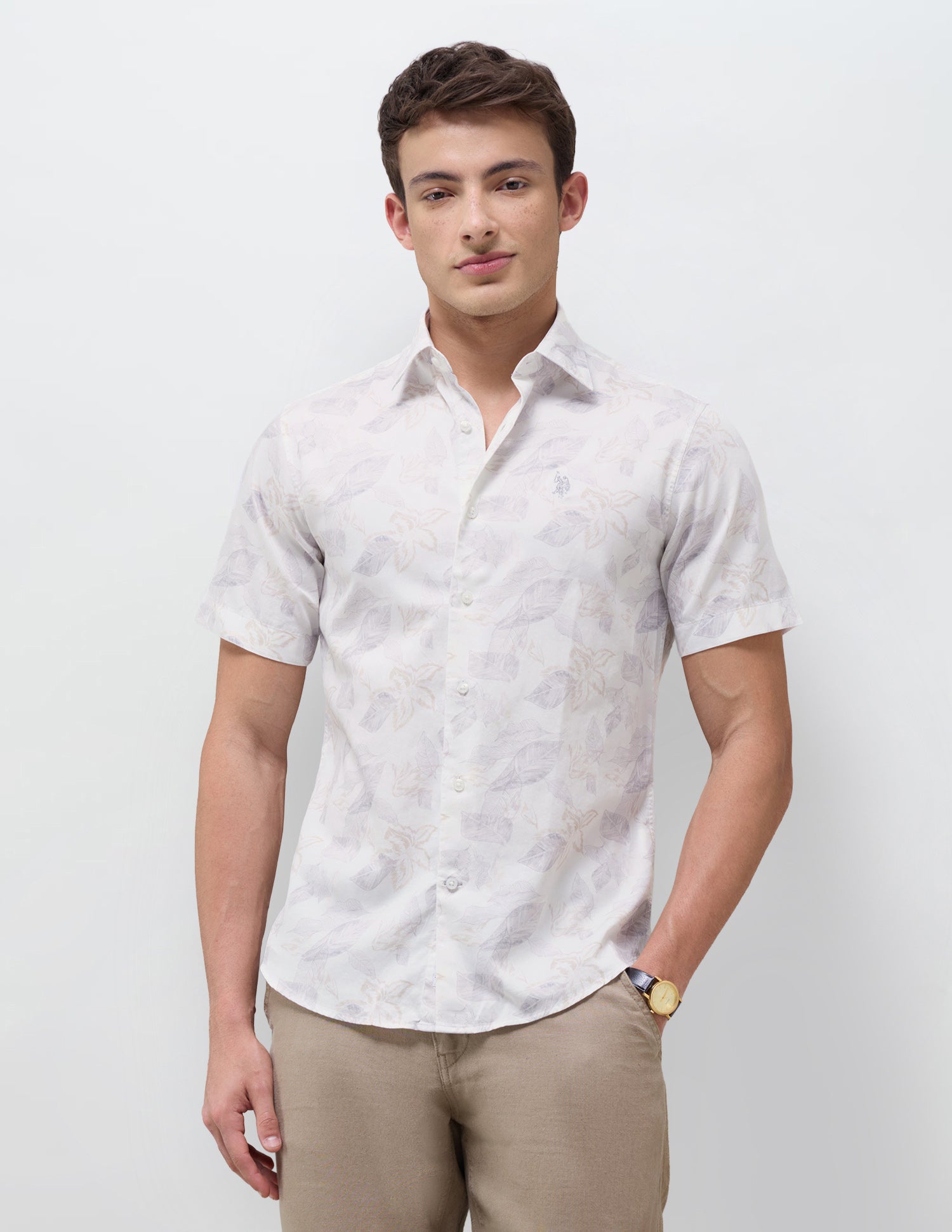 Satin Floral Printed Shirt
