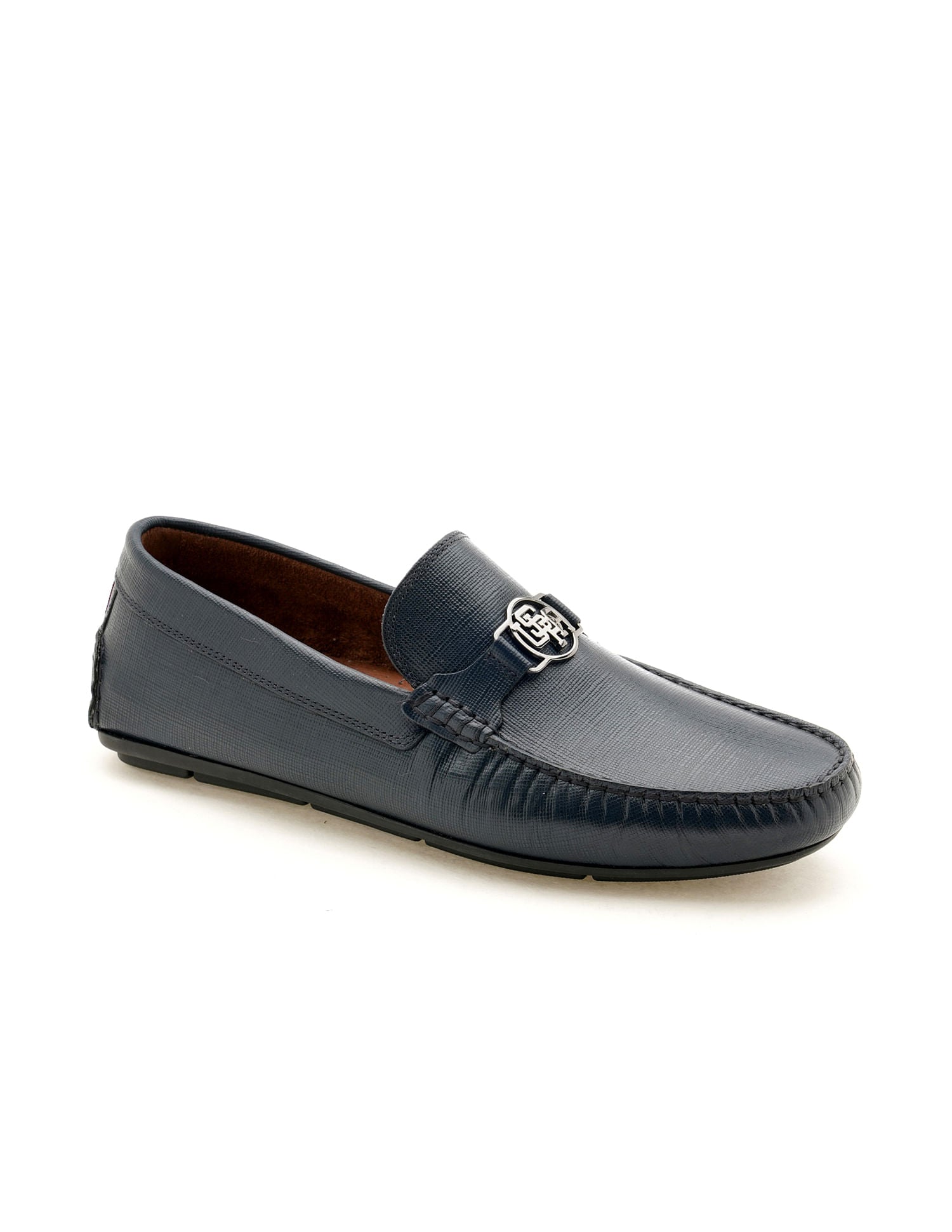 Metallic Logo Solid Xian 4.0 Loafers Navy - U.S. POLO ASSN. | Large