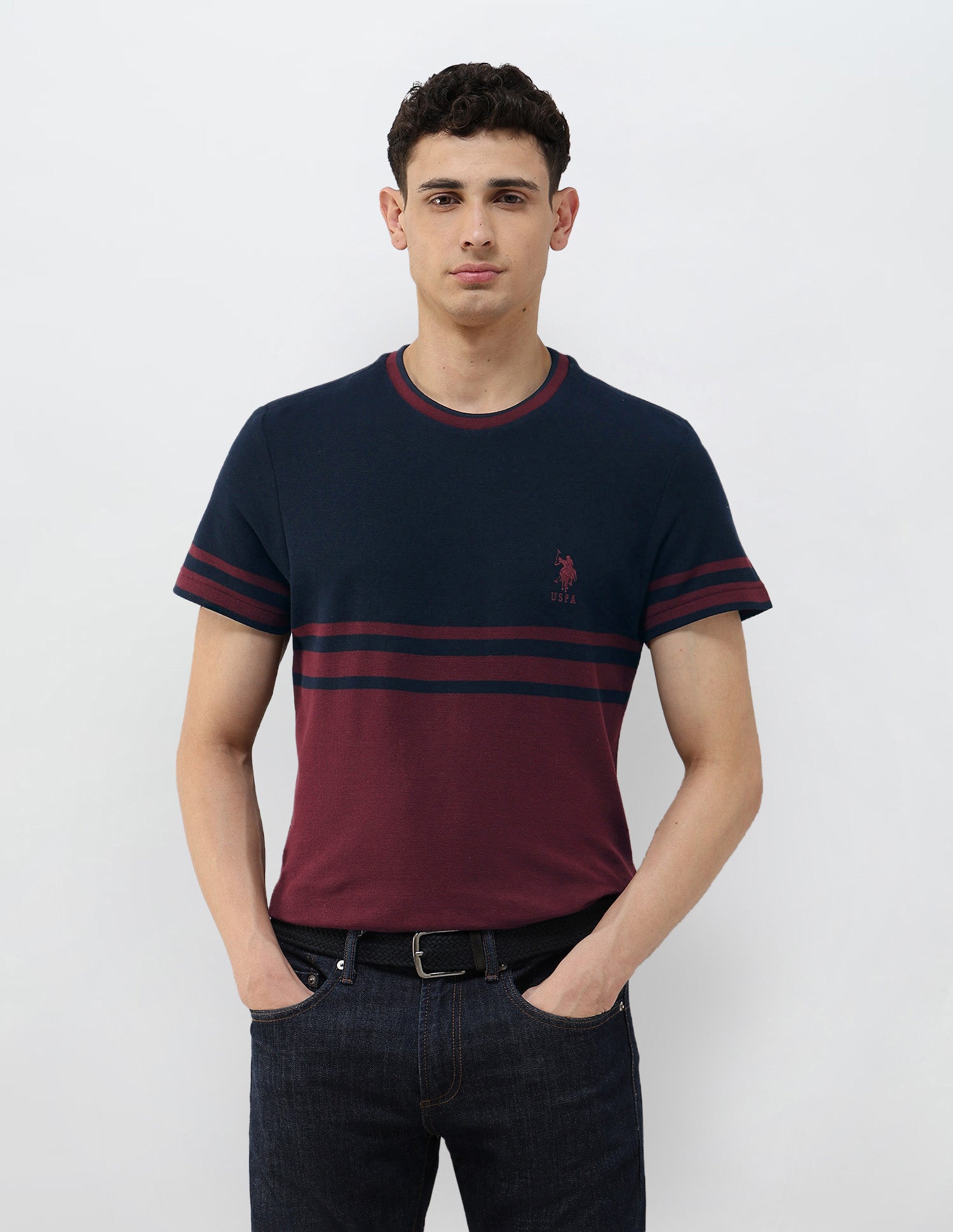 Colorblocked Slim Fit T-Shirt