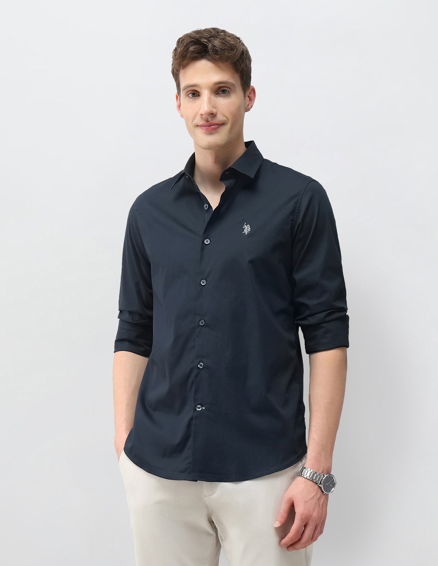Solid Poplin Shirt