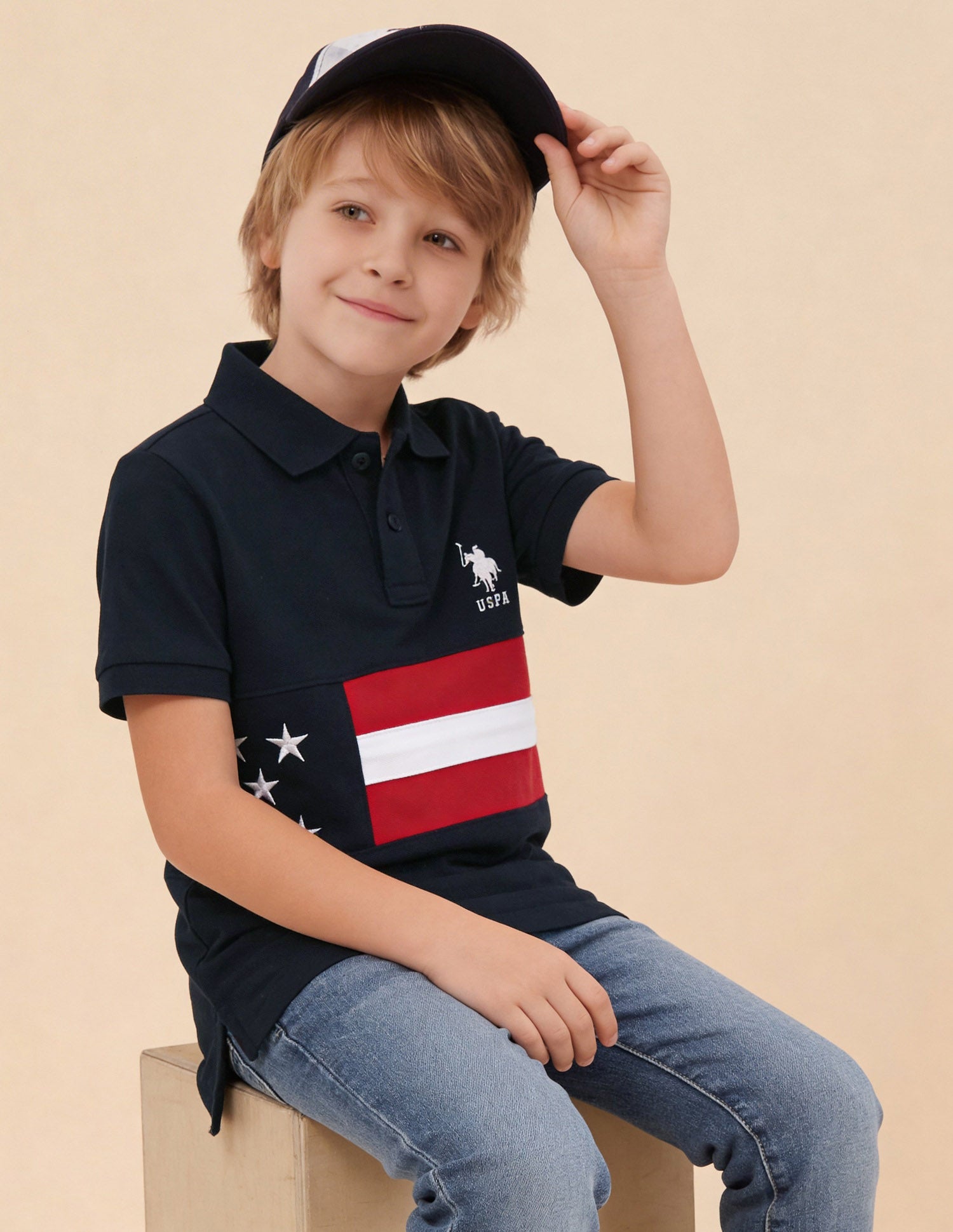 Graphic Printed Regular Fit Polo Shirt