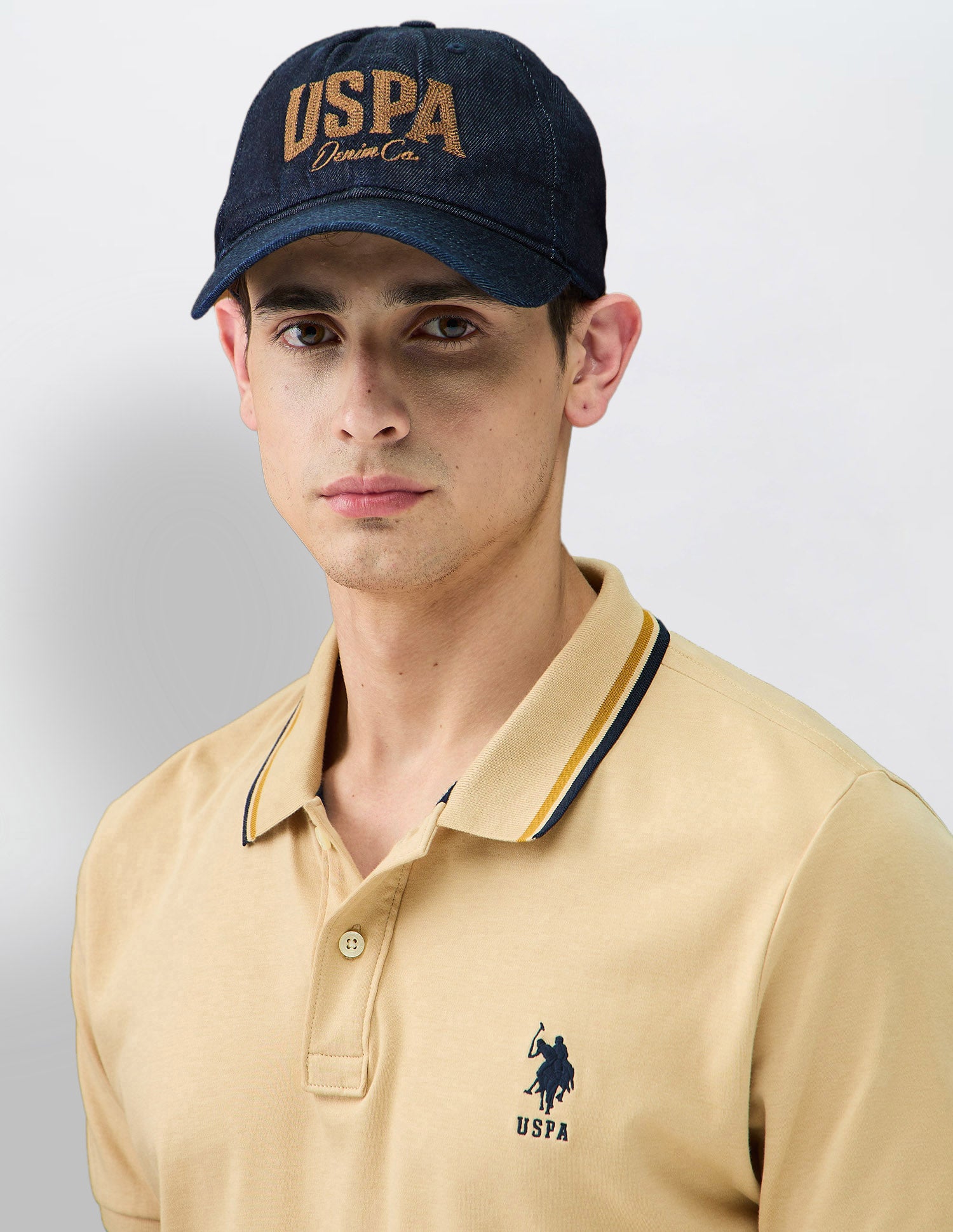 Brand Embroidered Denim Cap