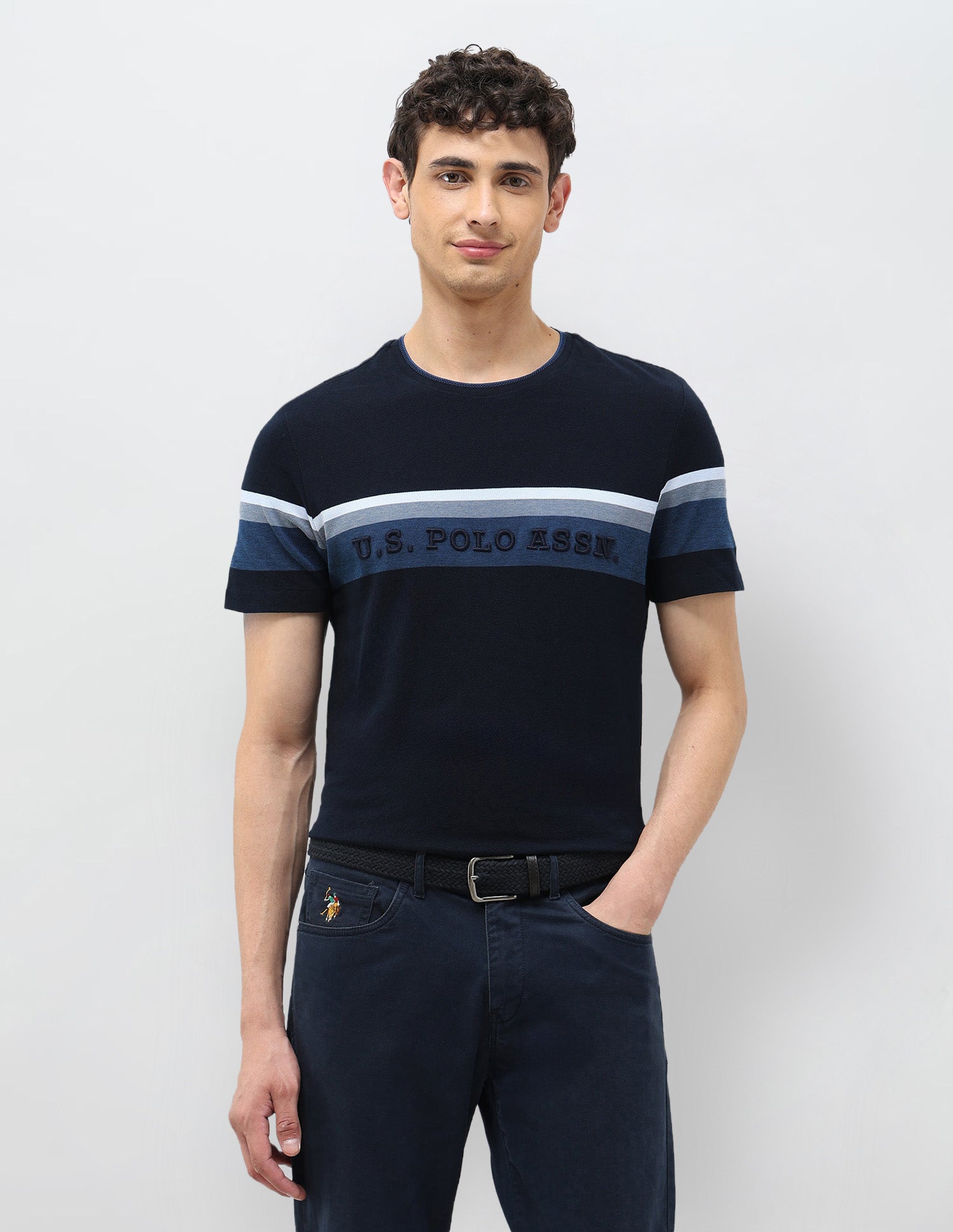 Horizontal Striped Slim Fit T-shirt