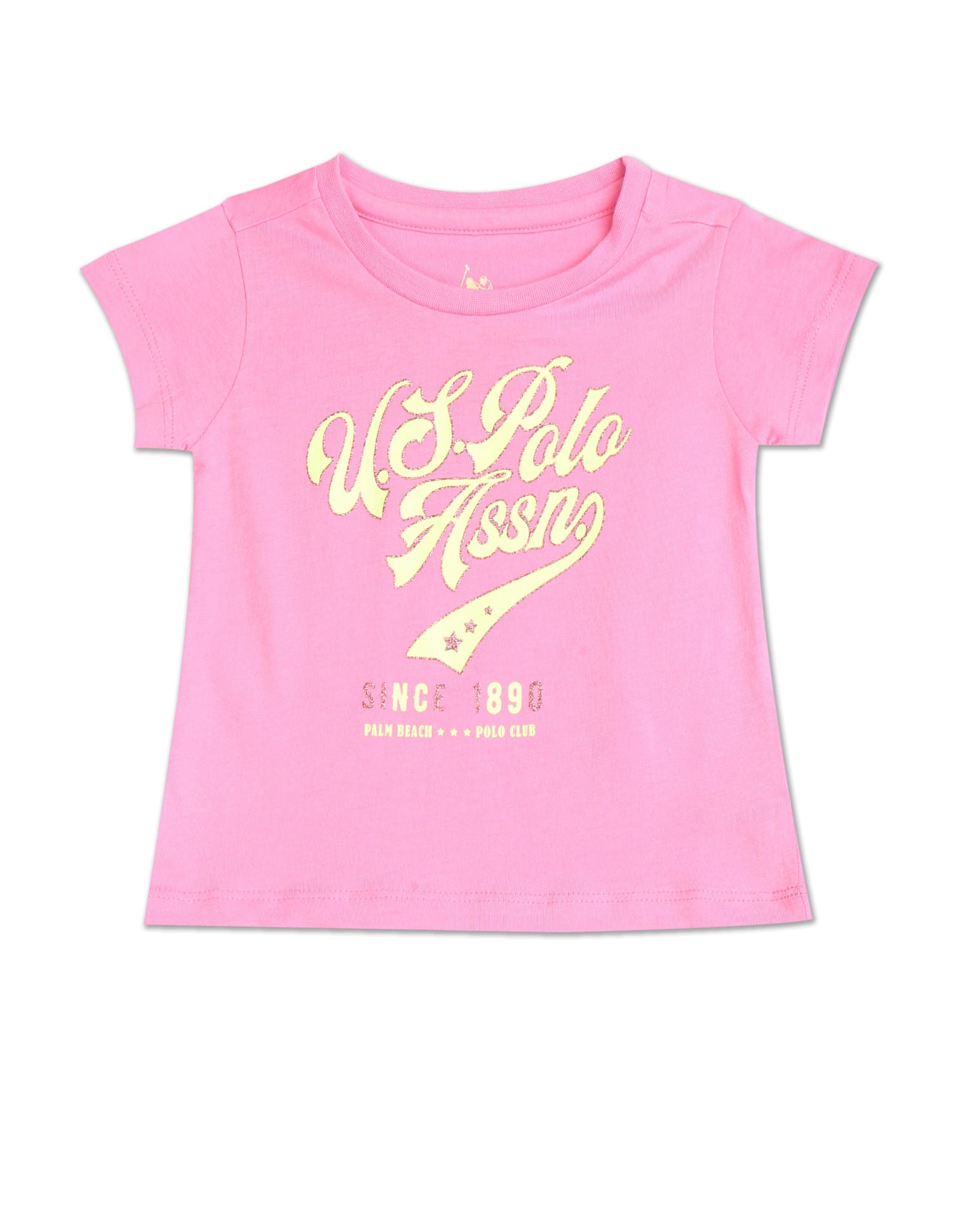 Crew Neck Brand Print T-Shirt