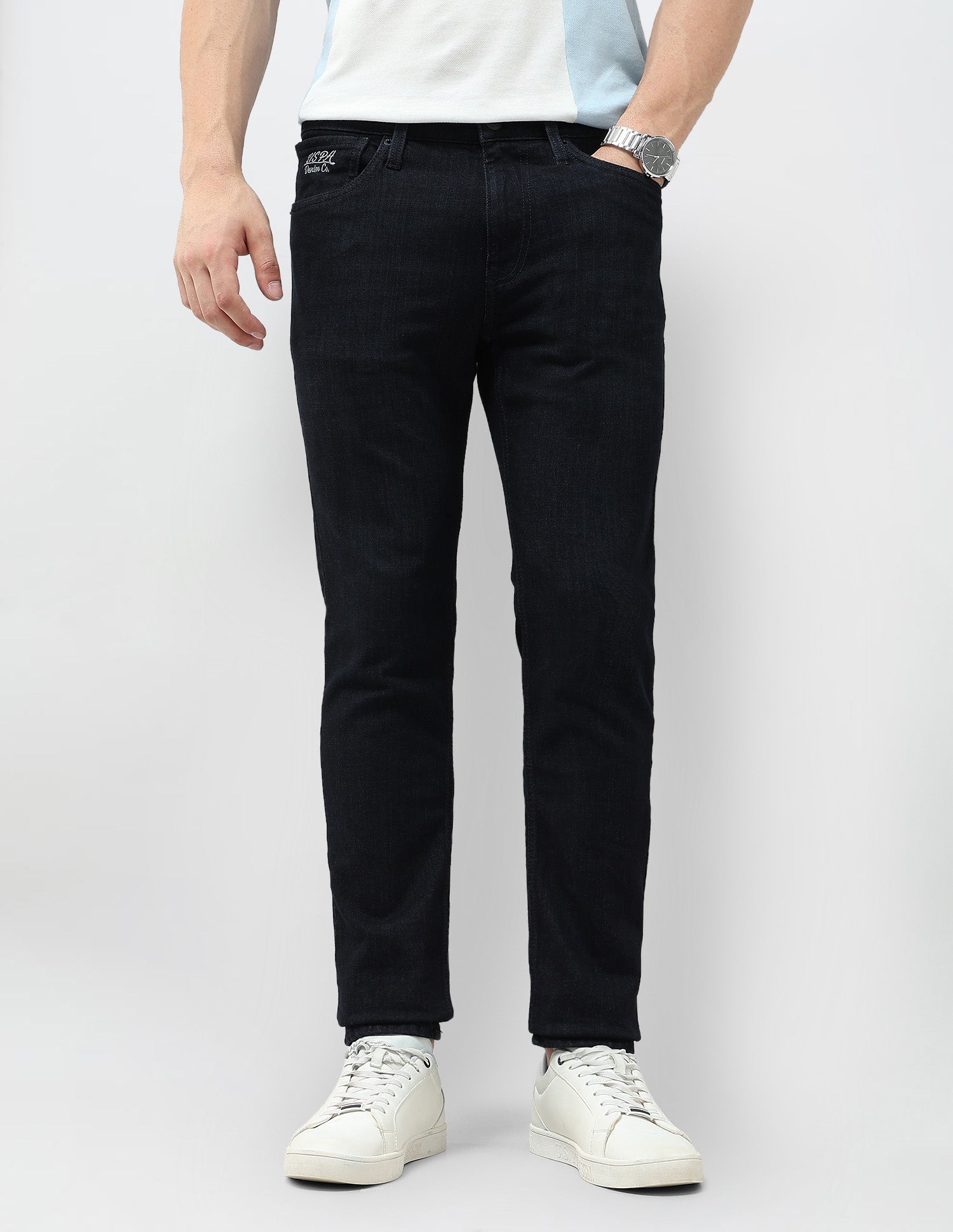 Brandon Slim Tapered Fit Mid Rise Jeans