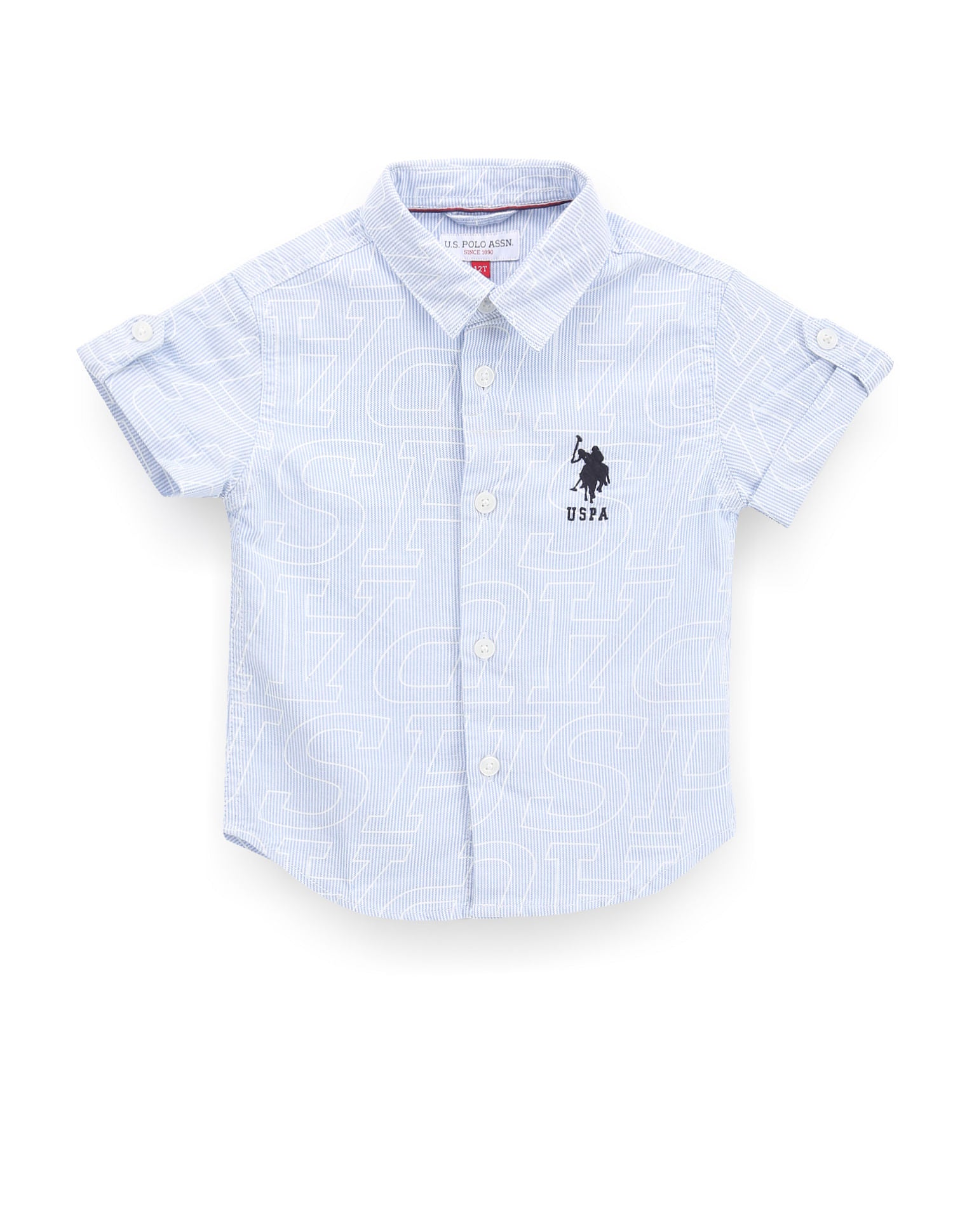 Typographic Print Cotton Shirt