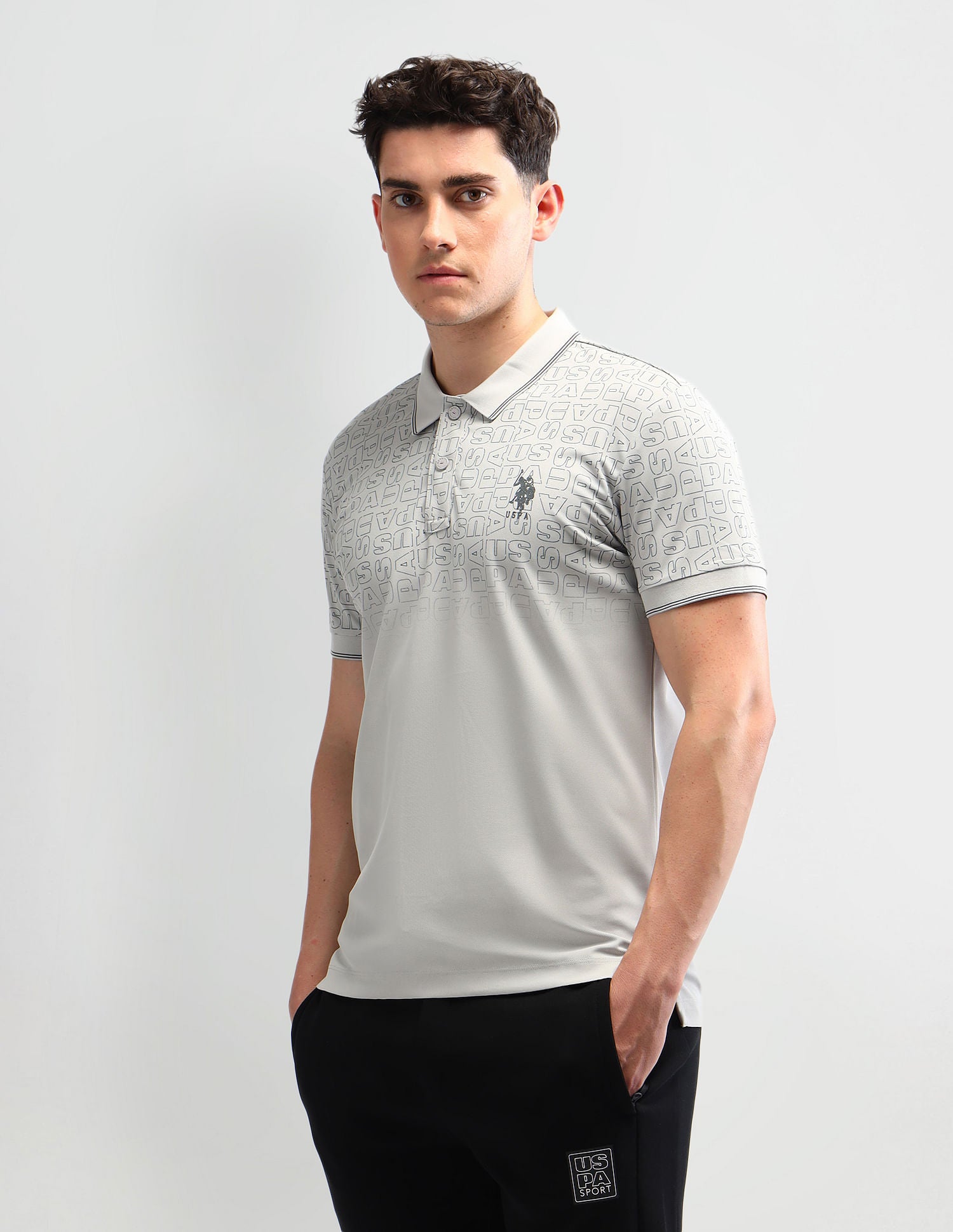 Slim Fit Printed Polo Shirt