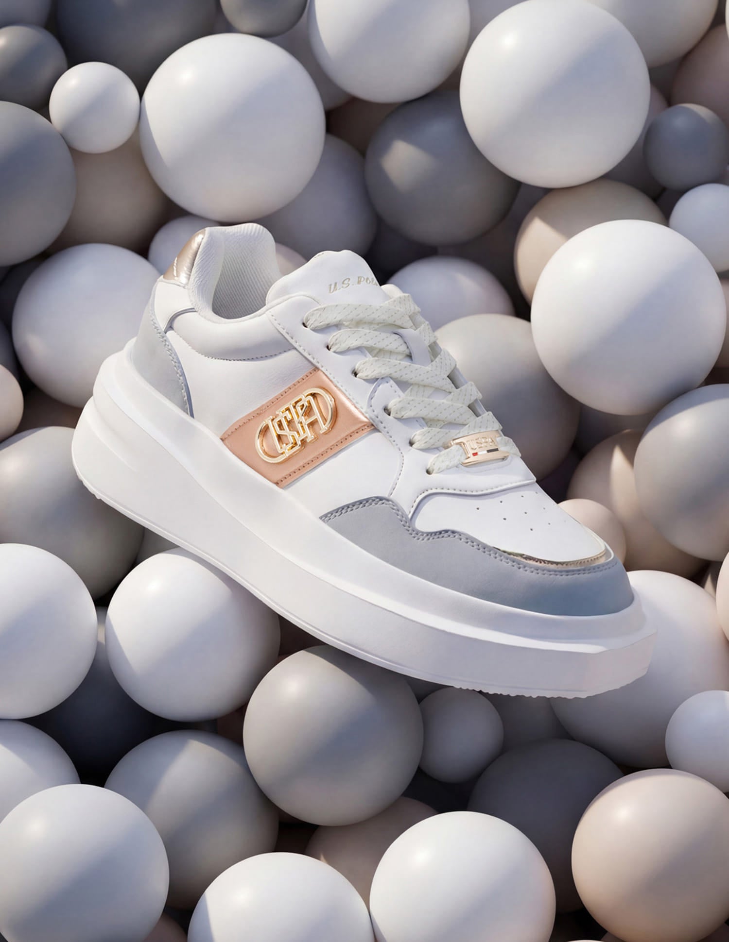 Winslet Off White Light Weight Sneaker Shoes Off White - U.S. Polo Assn. India | Large