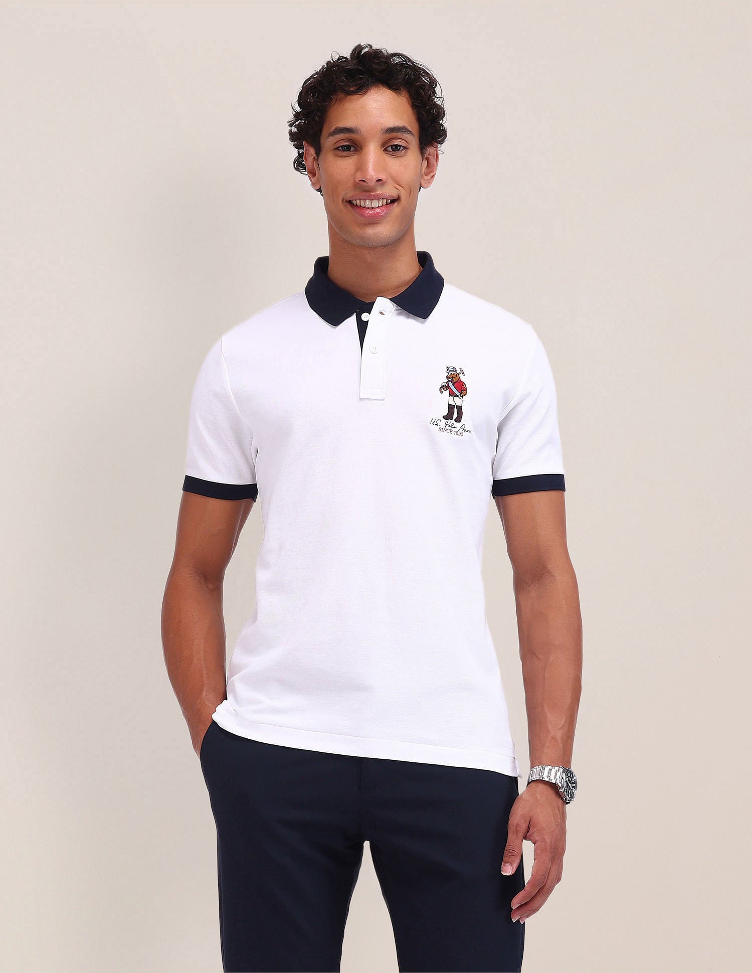 Slim Fit Solid Polo Shirt