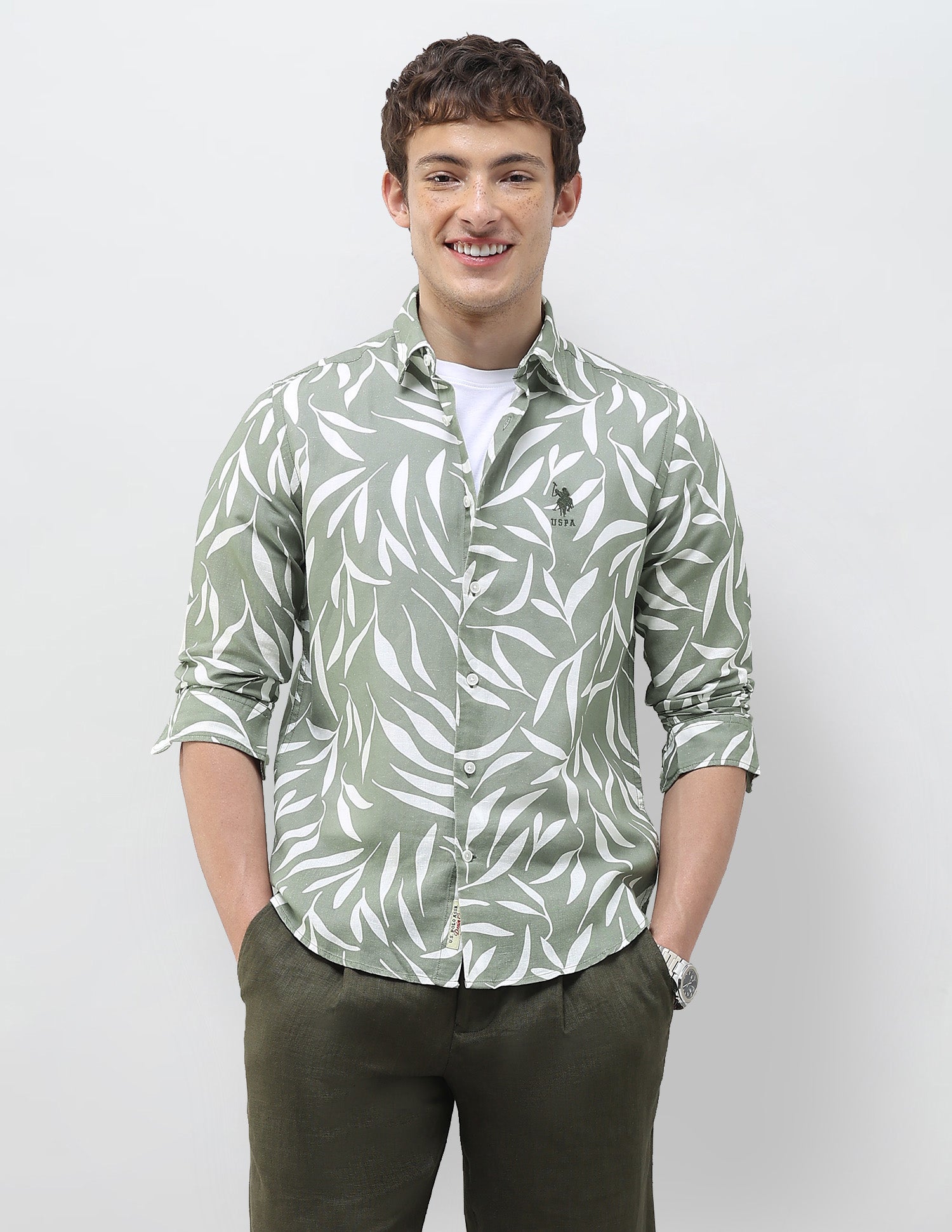 Tropical Printed Regular Fit Shirt