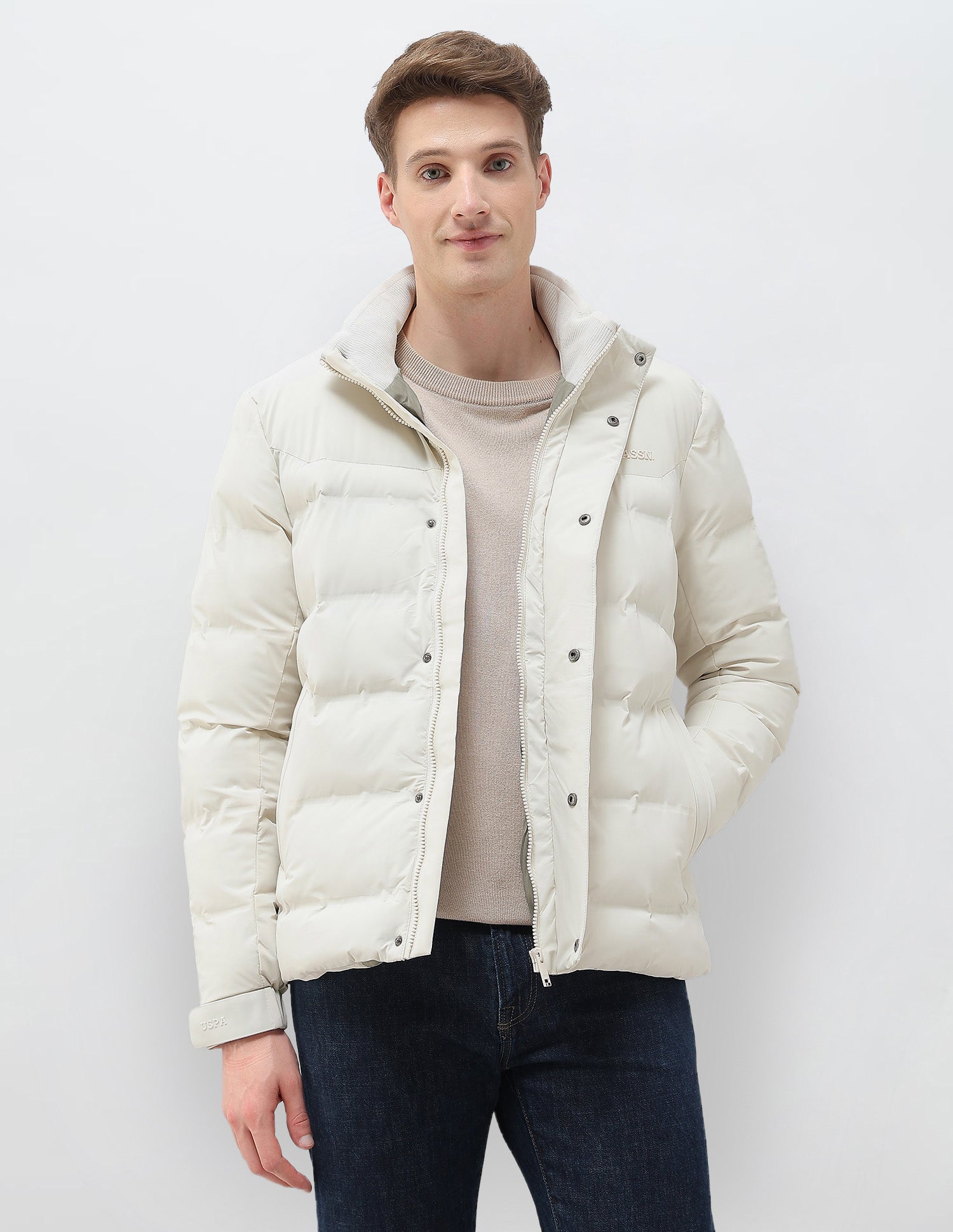 High Neck Regular Fit Smartheat Jacket