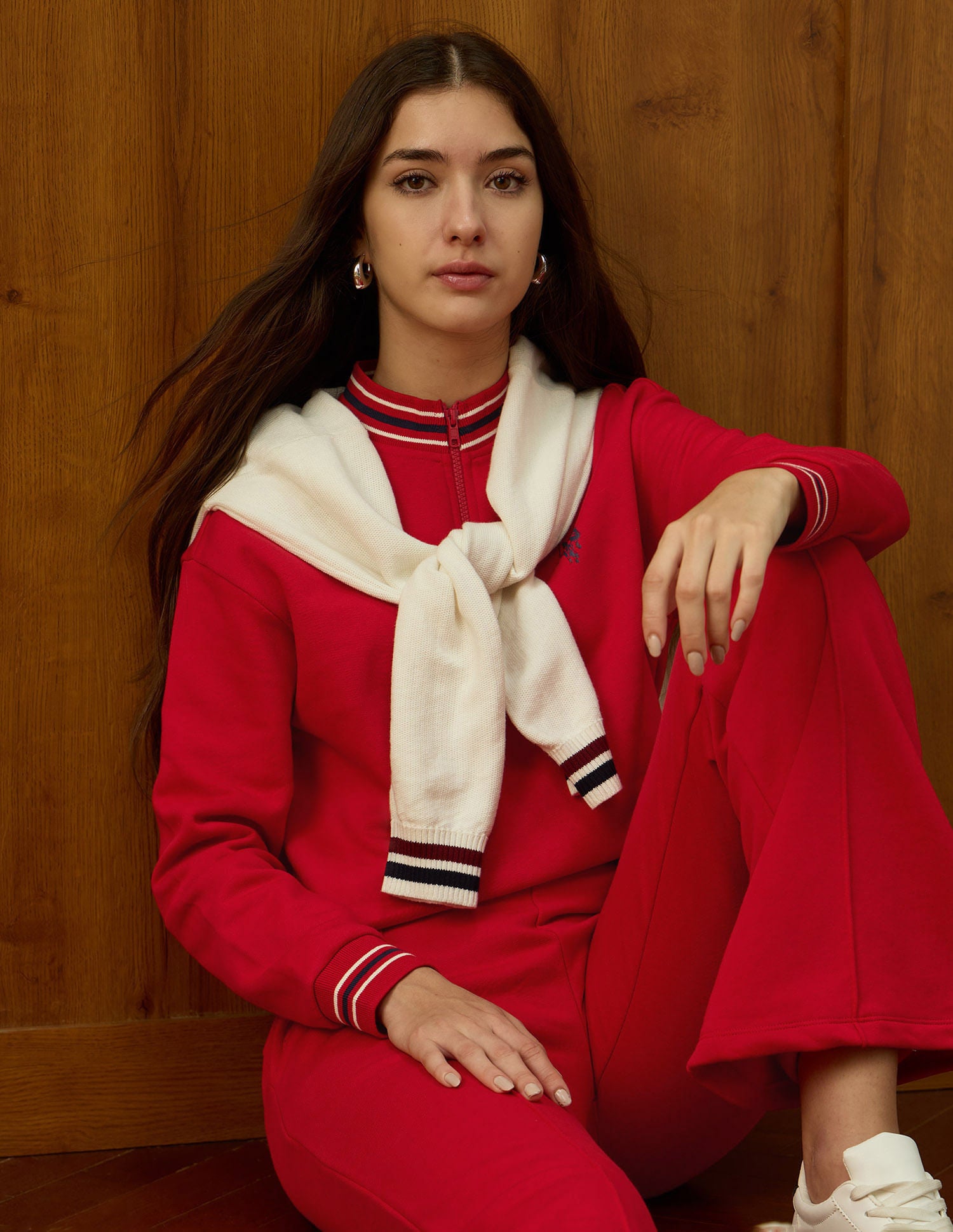 Regular Fit Brand Printed Sweatshirt