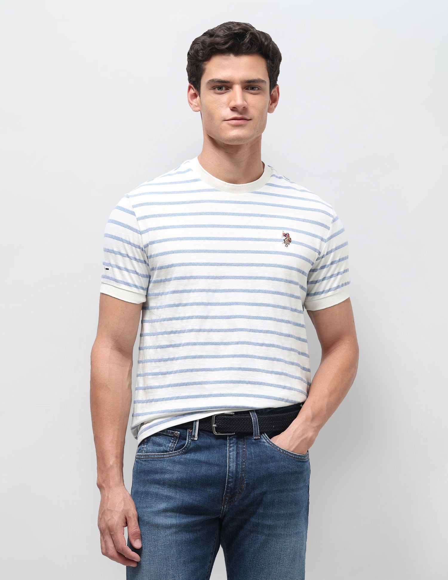 Horizontal Striped Slim Fit T-Shirt