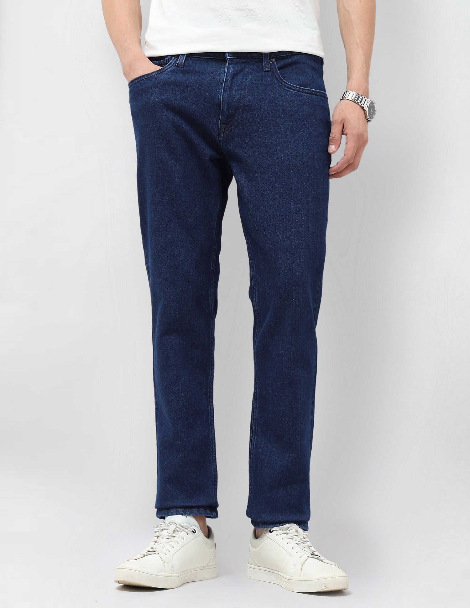 Brandon Slim Tapered Fit Blue Jeans