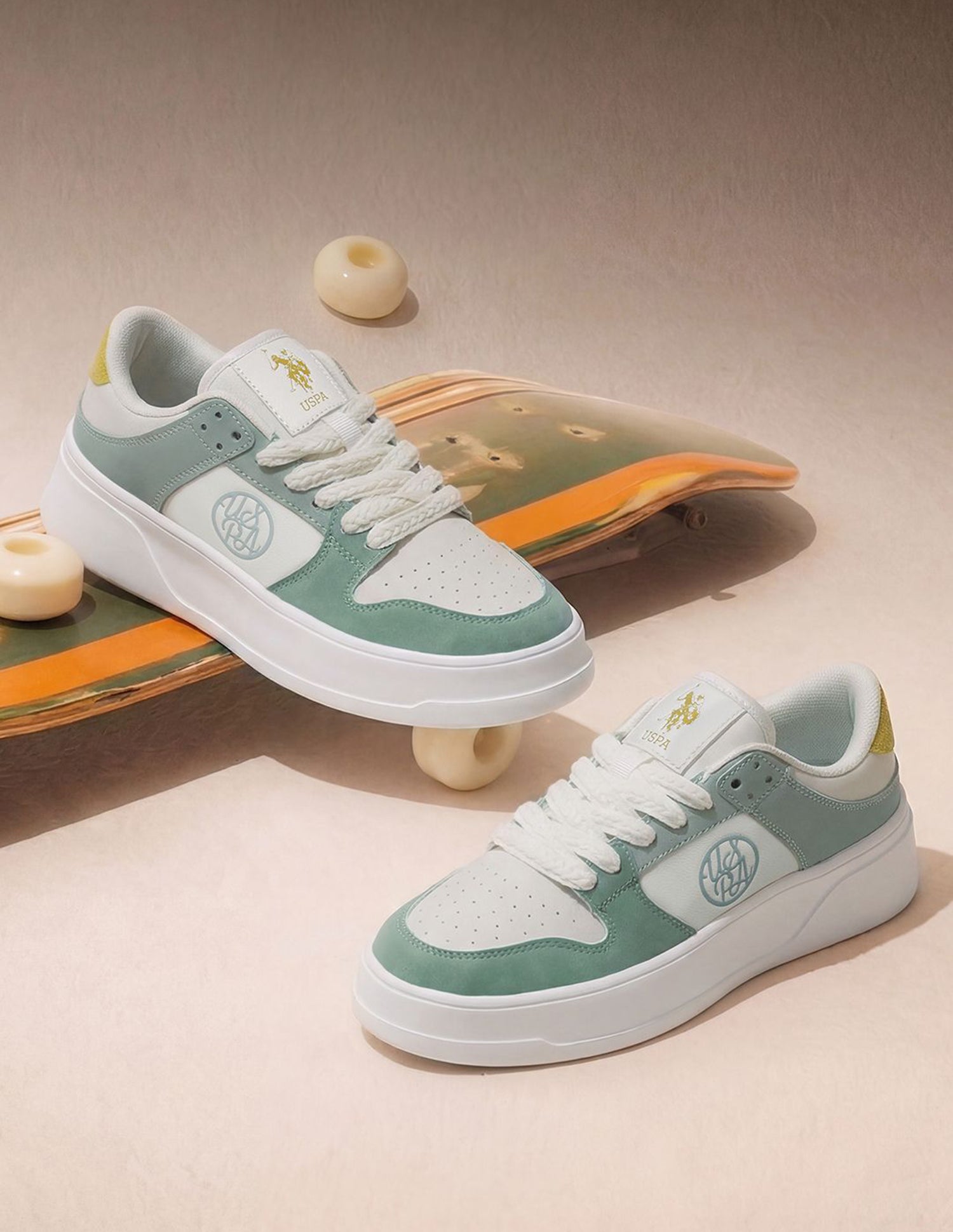 Lenora Off White Chunky Sneakers Shoes