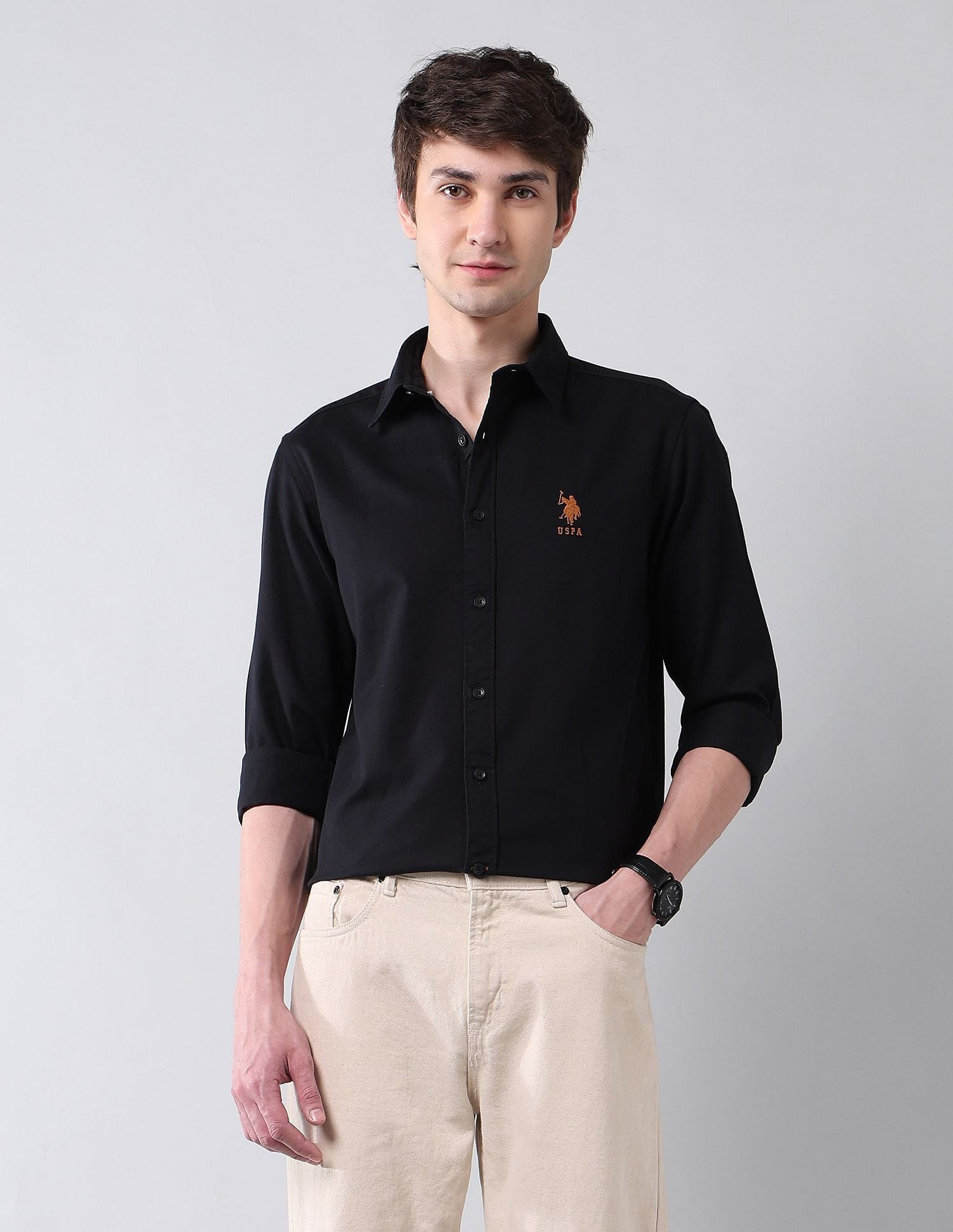 Solid Cavalry Twill Shirt