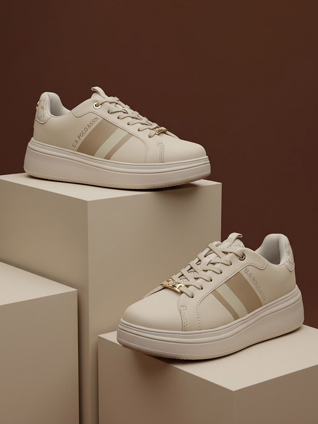 Clara 3.0 Nude Chunky Sneakers Shoes