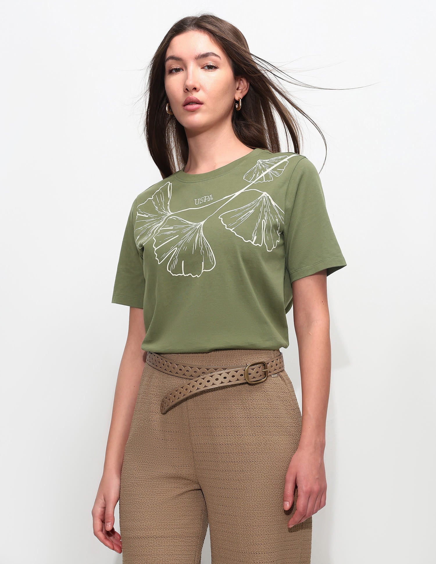 Boxy Fit Floral Printed T-Shirt